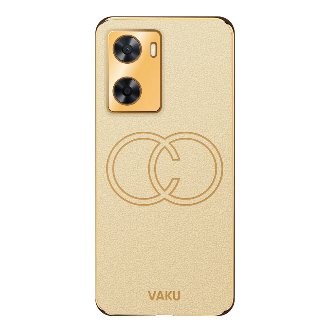 Vaku® Oppo A57 4G Skylar Leather Pattern Gold Electroplated Soft TPU Back Cover - Image 16