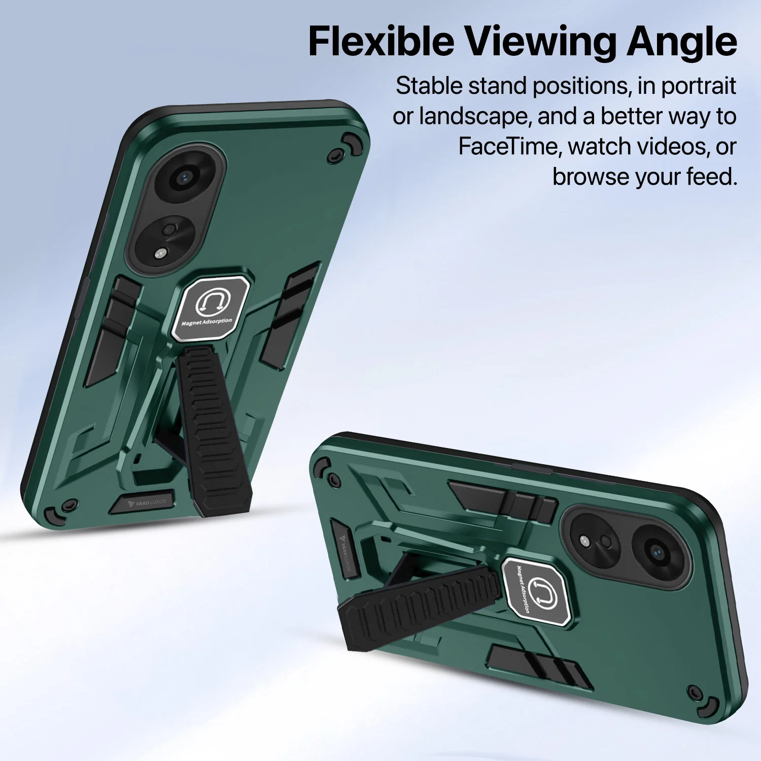 Vaku ® Oppo A58 4G Valor Military Grade Shockproof Back Cover - Image 10