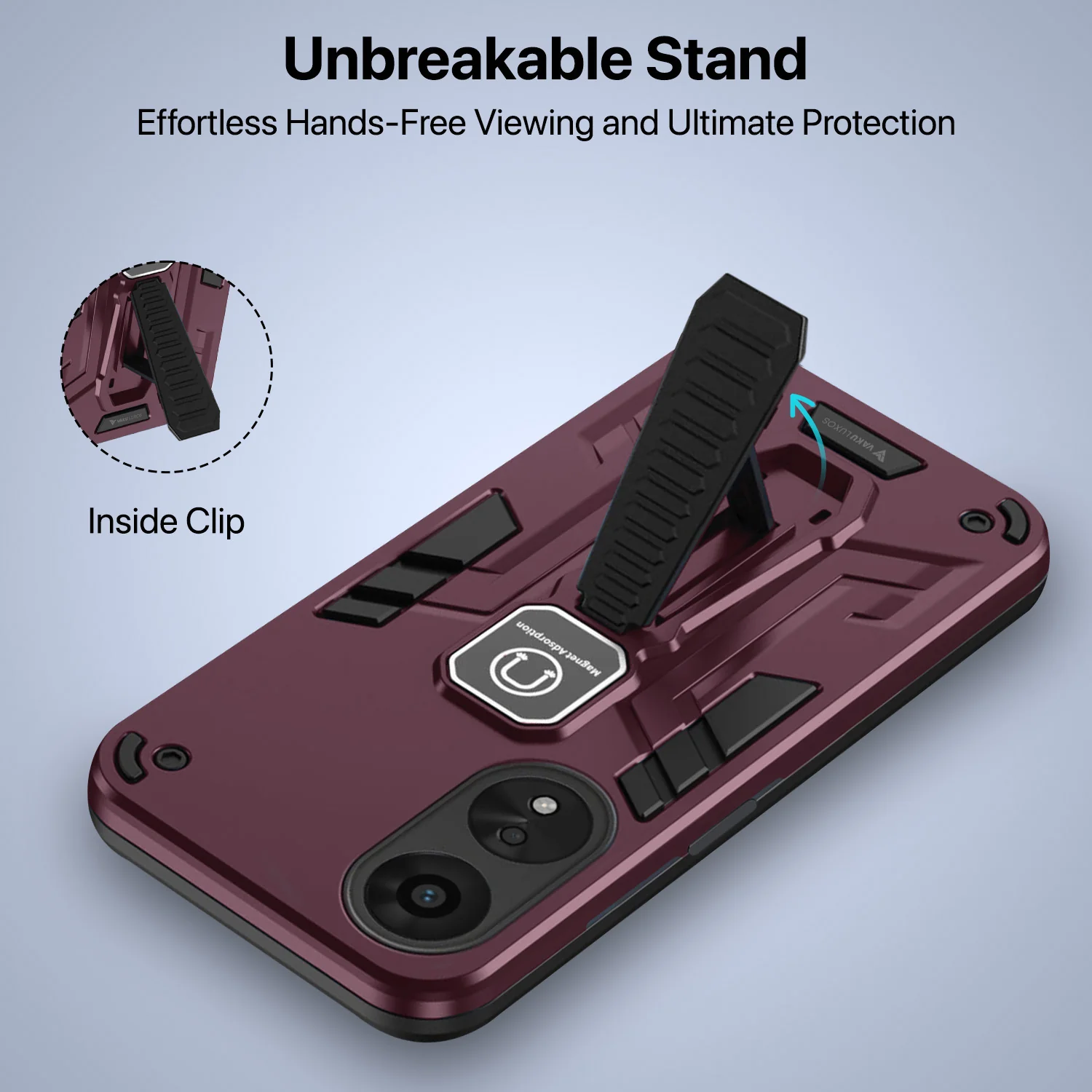 Vaku ® Oppo A58 4G Valor Military Grade Shockproof Back Cover - Image 6