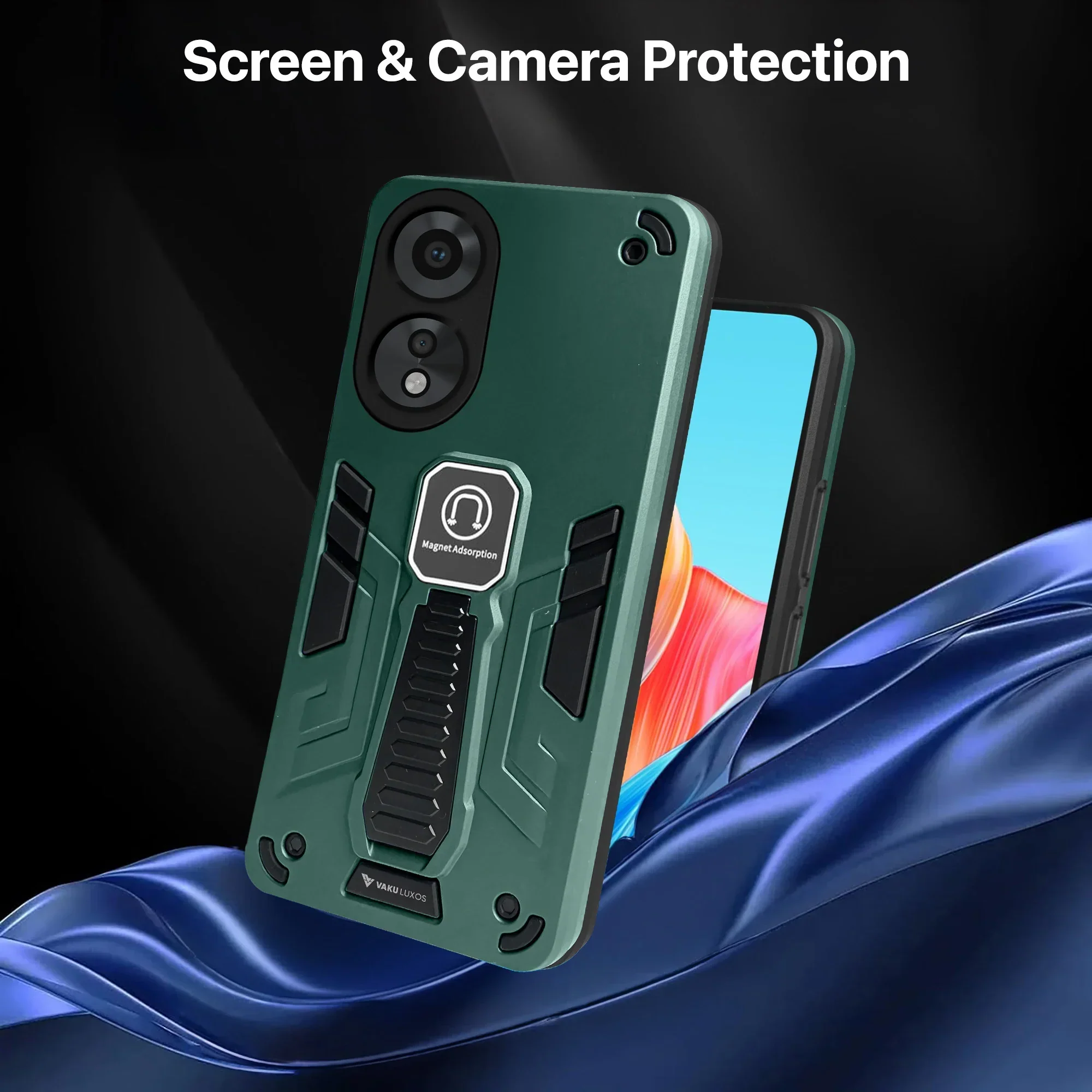 Vaku ® Oppo A58 4G Valor Military Grade Shockproof Back Cover - Image 7