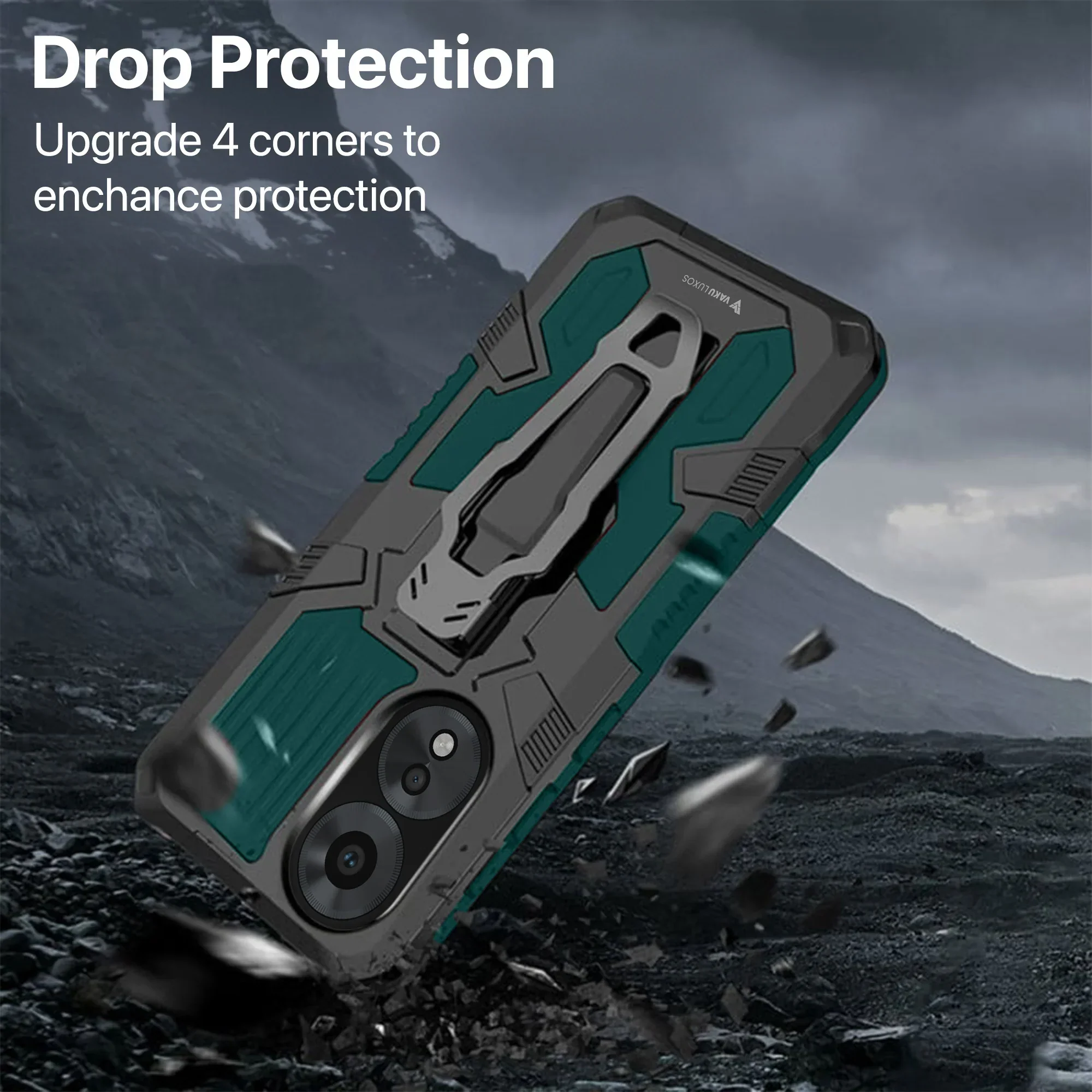 Vaku ® Oppo A58 4G Vanguard Military Grade Back Cover - Image 10