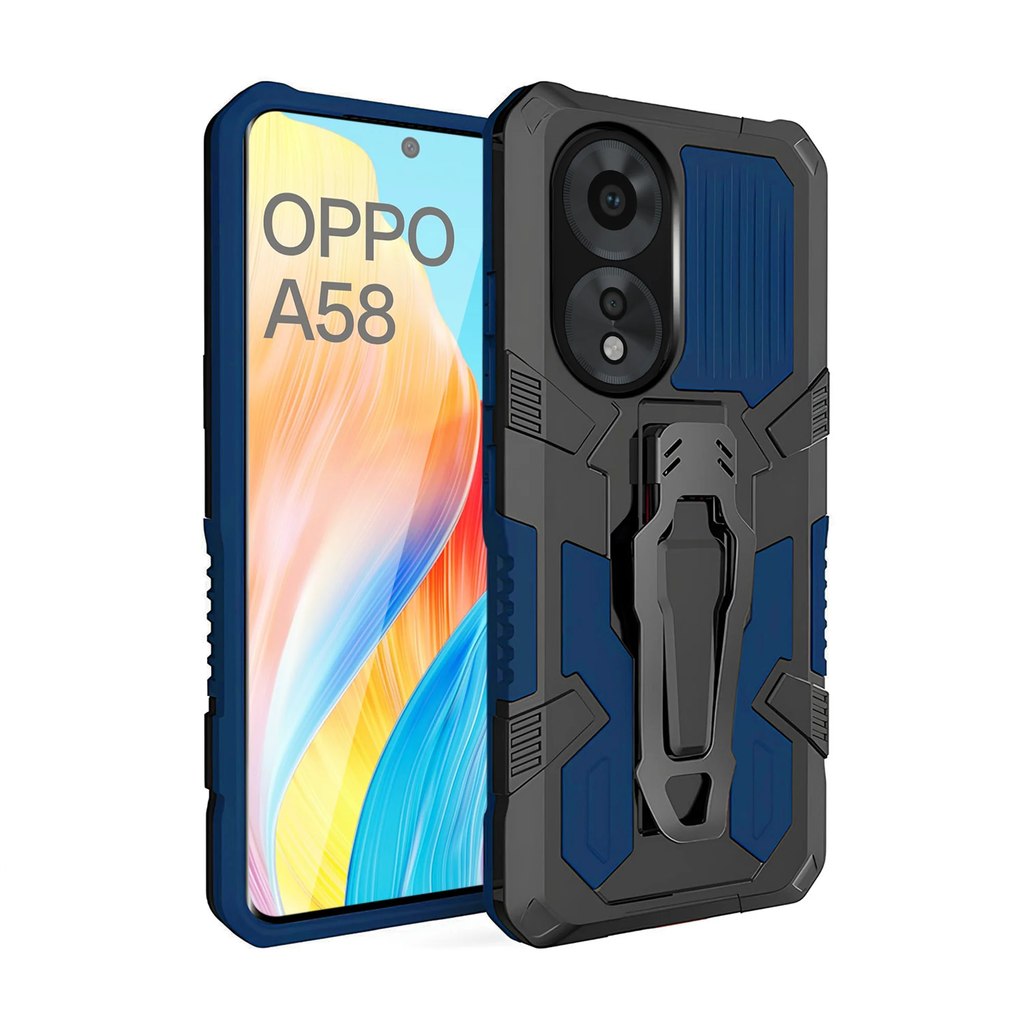 Vaku ® Oppo A58 4G Vanguard Military Grade Back Cover - Image 12