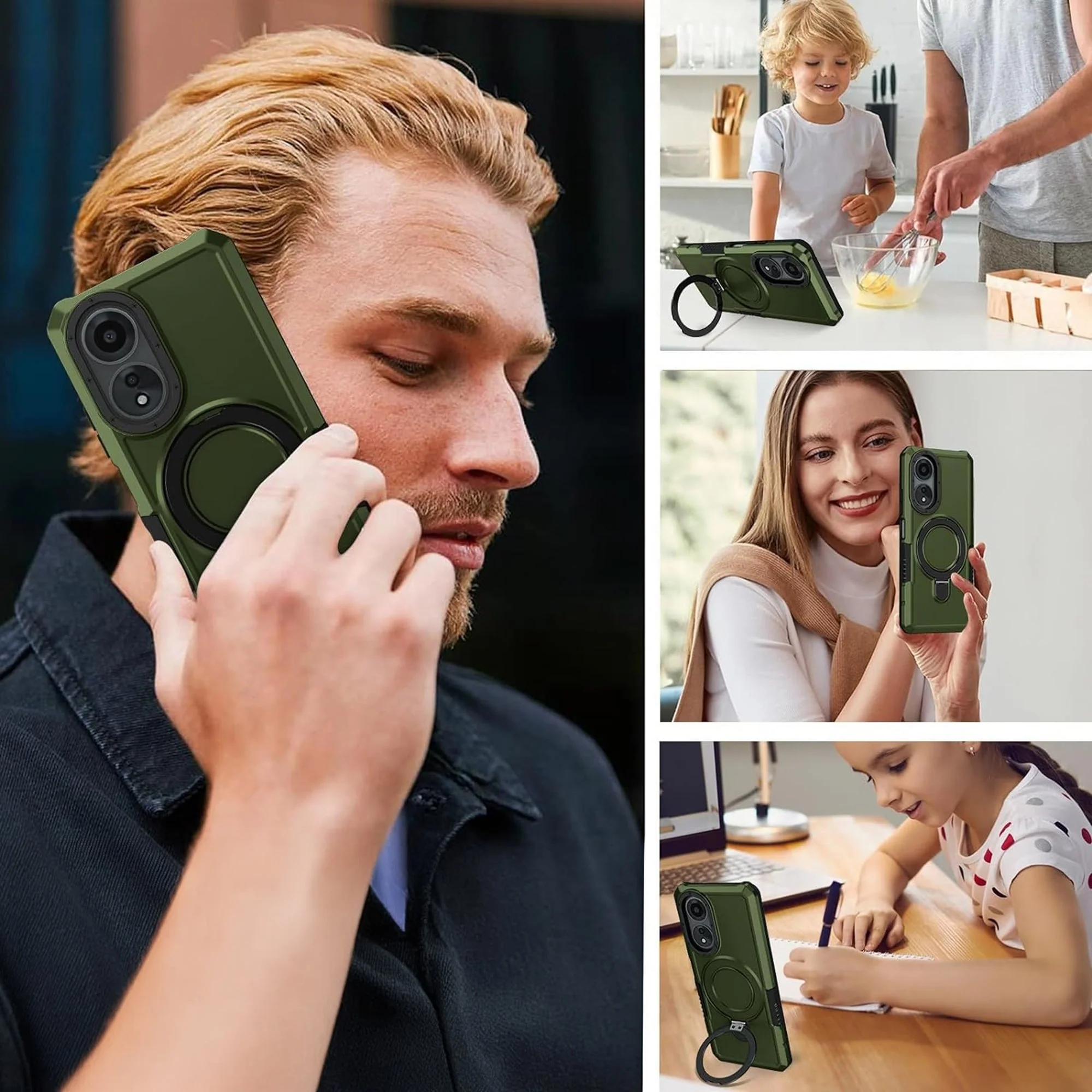 Vaku ® Oppo A58 Astor Military Grade Armor Protective Back cover - Image 12
