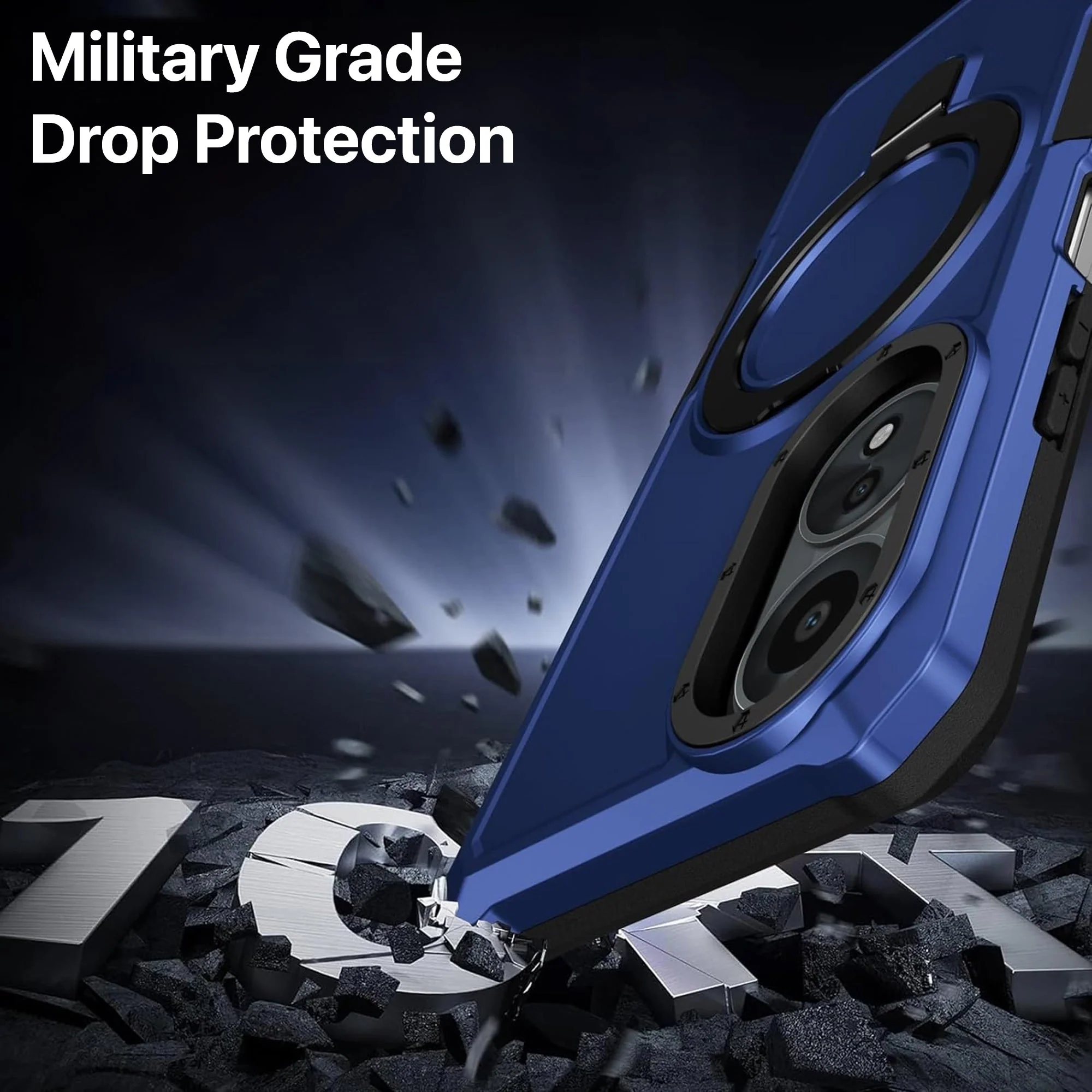 Vaku ® Oppo A58 Astor Military Grade Armor Protective Back cover - Image 13