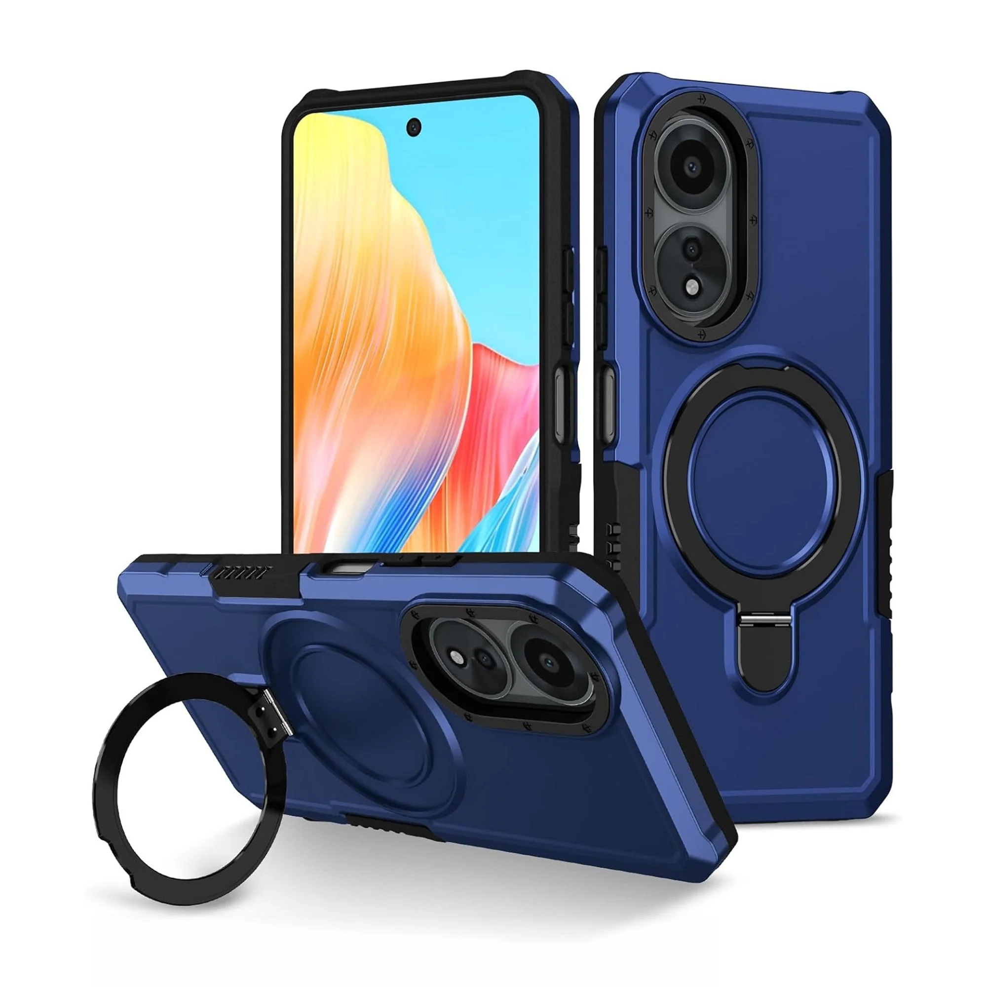 Vaku ® Oppo A58 Astor Military Grade Armor Protective Back cover - Image 2