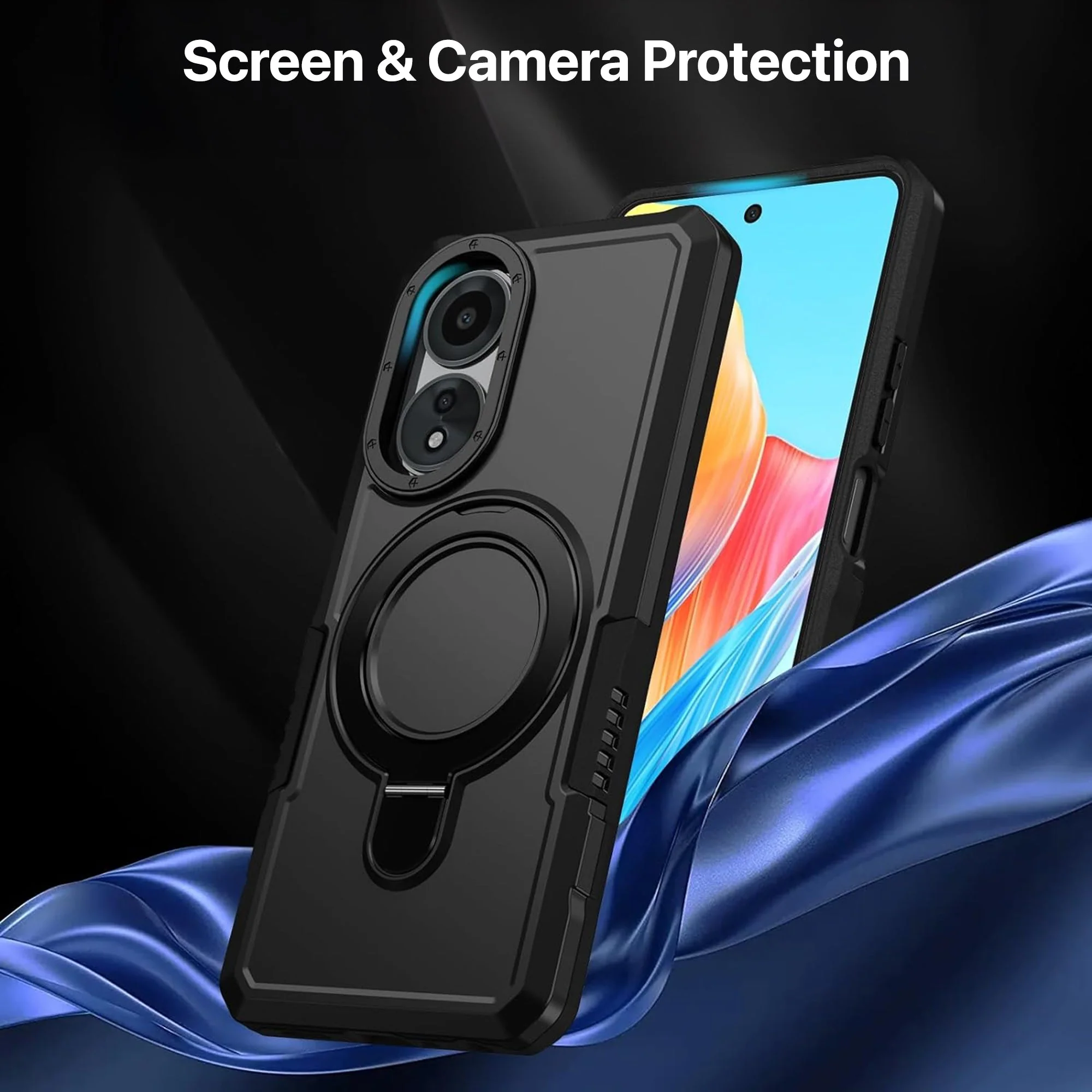 Vaku ® Oppo A58 Astor Military Grade Armor Protective Back cover - Image 6