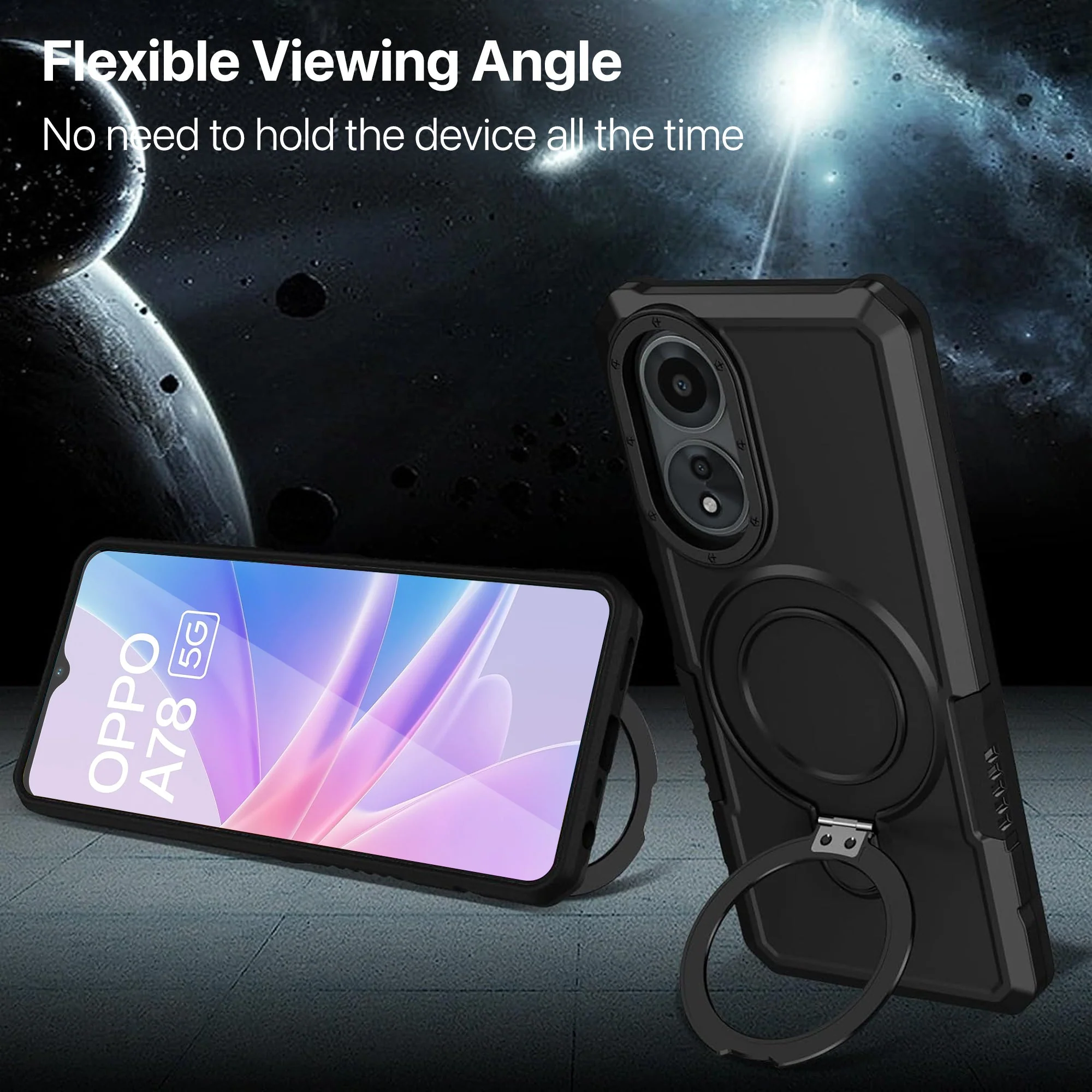Vaku ® Oppo A78 5G Astor Military Grade Armor Protective Back cover - Image 5