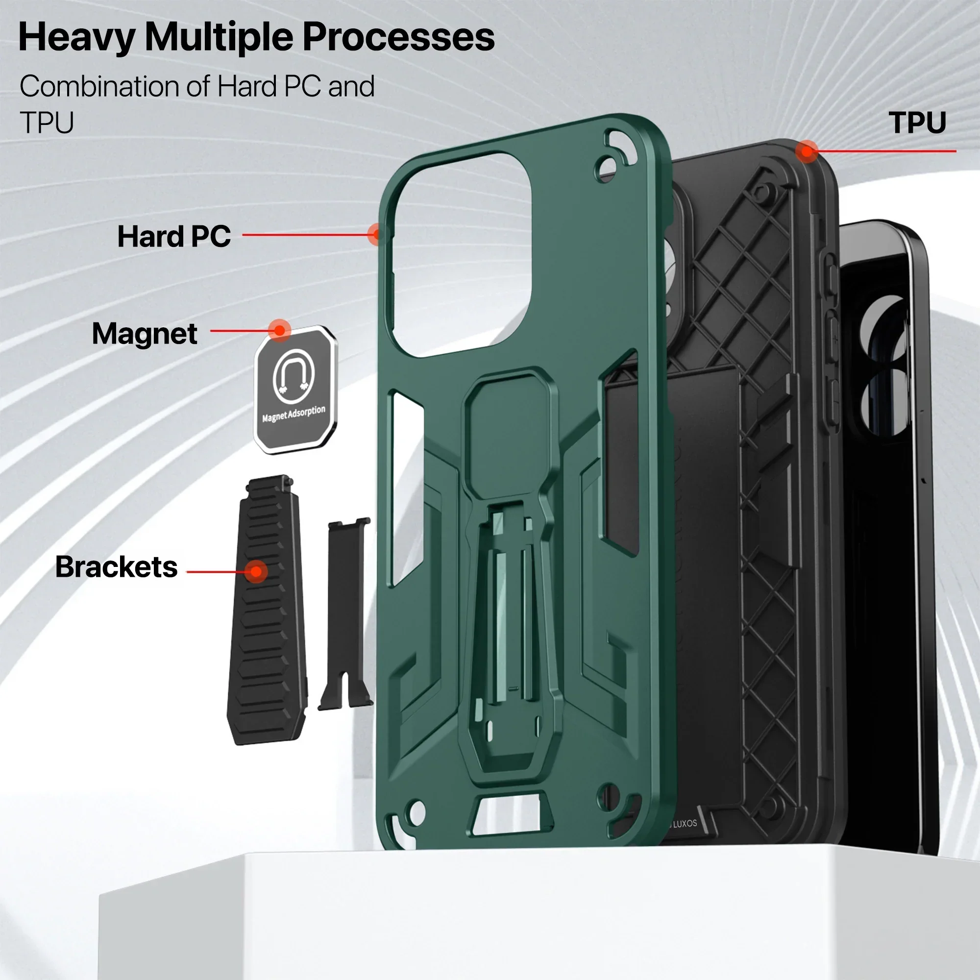 Vaku ® Oppo A78 5G Valor Military Grade Shockproof Back Cover - Image 16