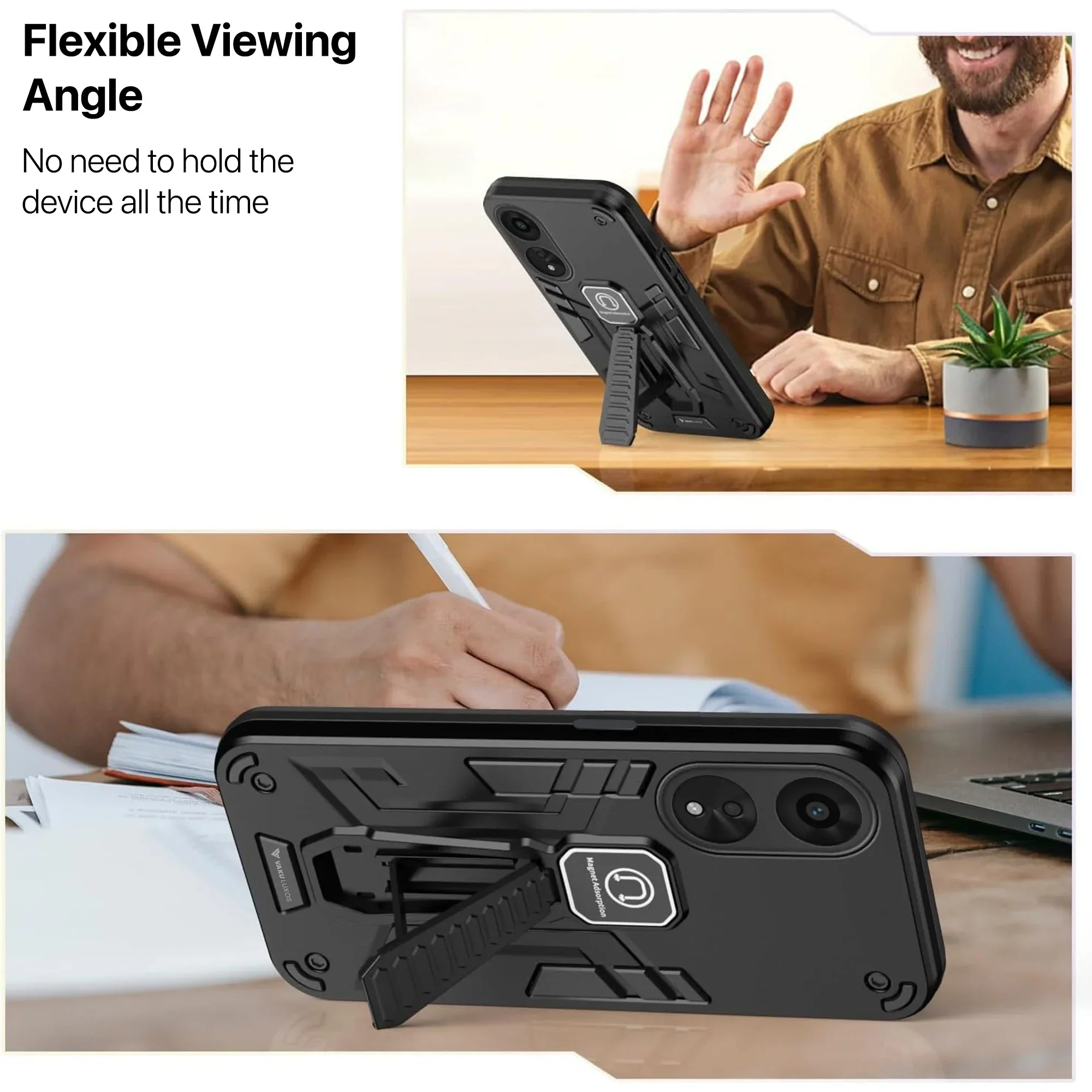 Vaku ® Oppo A78 5G Valor Military Grade Shockproof Back Cover - Image 17