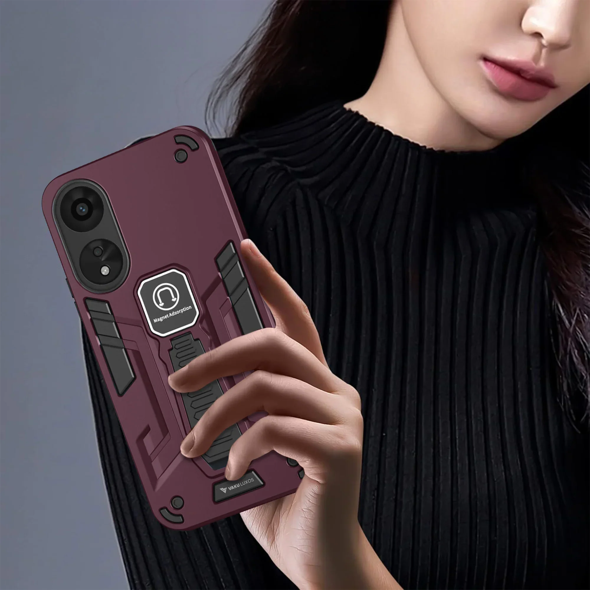 Vaku ® Oppo A78 5G Valor Military Grade Shockproof Back Cover - Image 9
