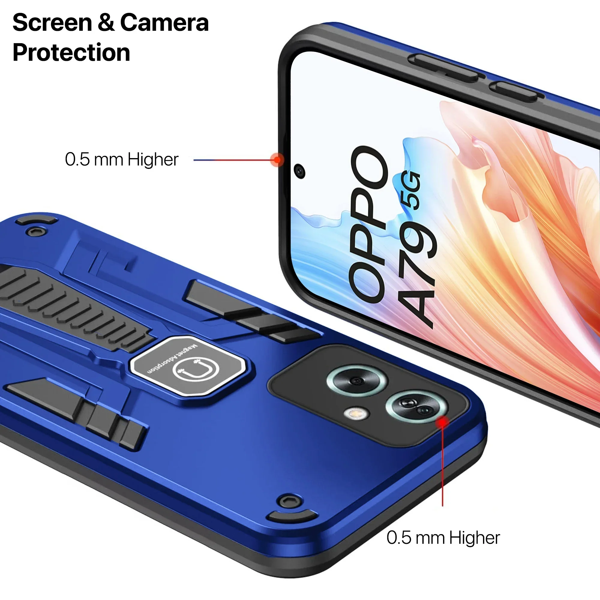 Vaku ® Oppo A79 5G Valor Military Grade Shockproof Back Cover - Image 13