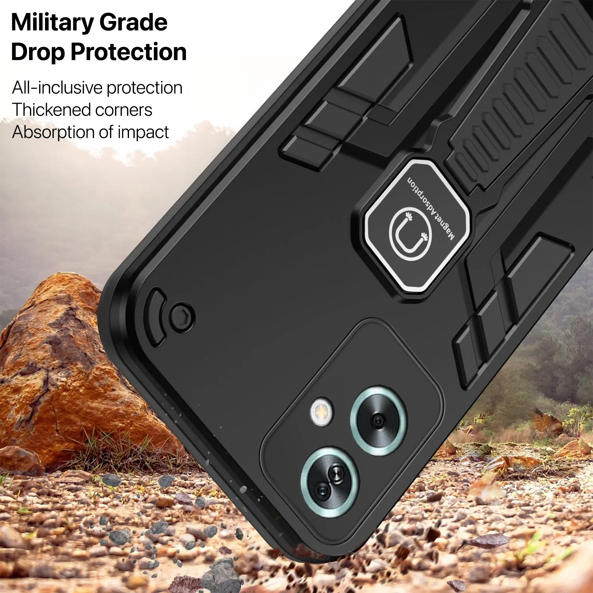 Vaku ® Oppo A79 5G Valor Military Grade Shockproof Back Cover - Image 16