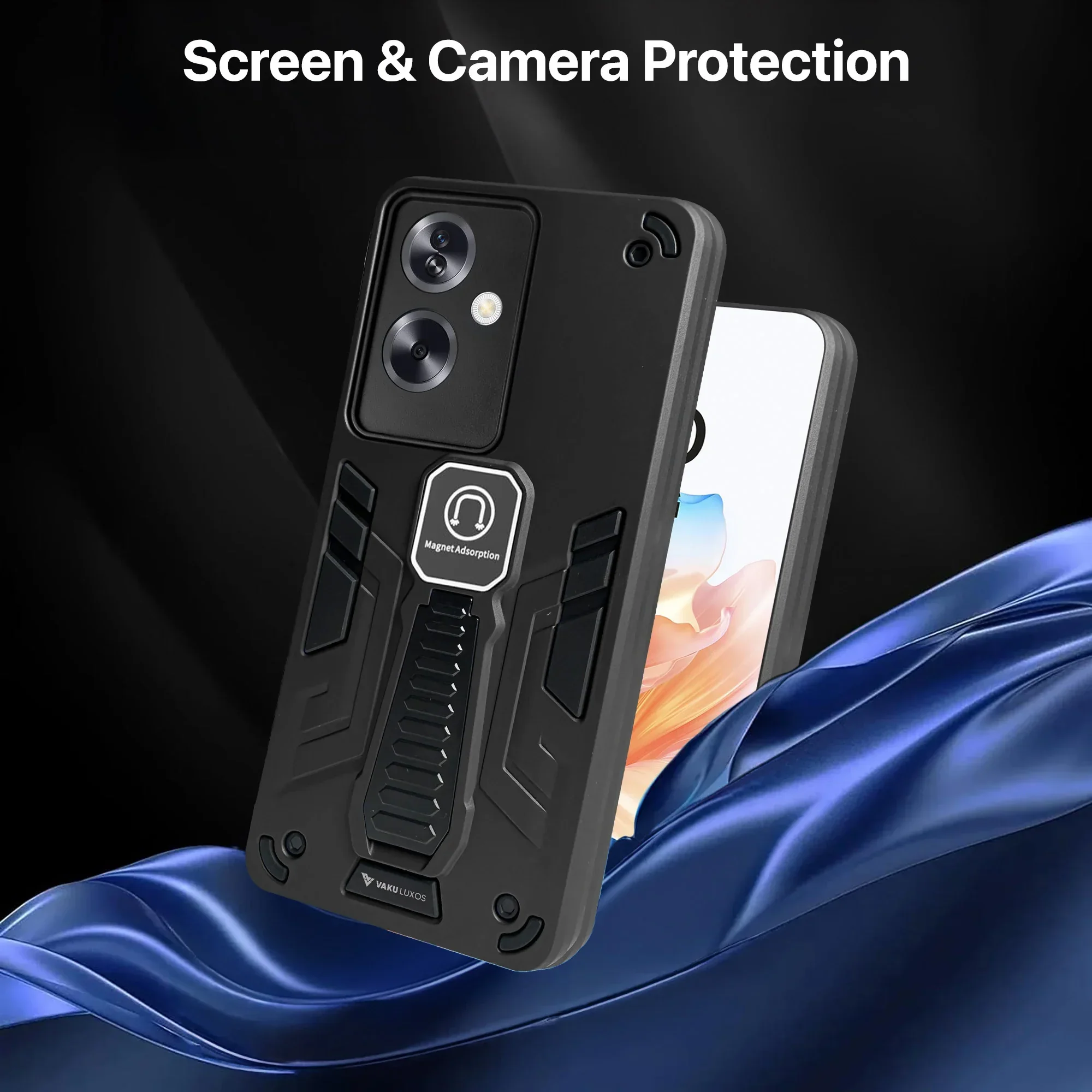 Vaku ® Oppo A79 5G Valor Military Grade Shockproof Back Cover - Image 3