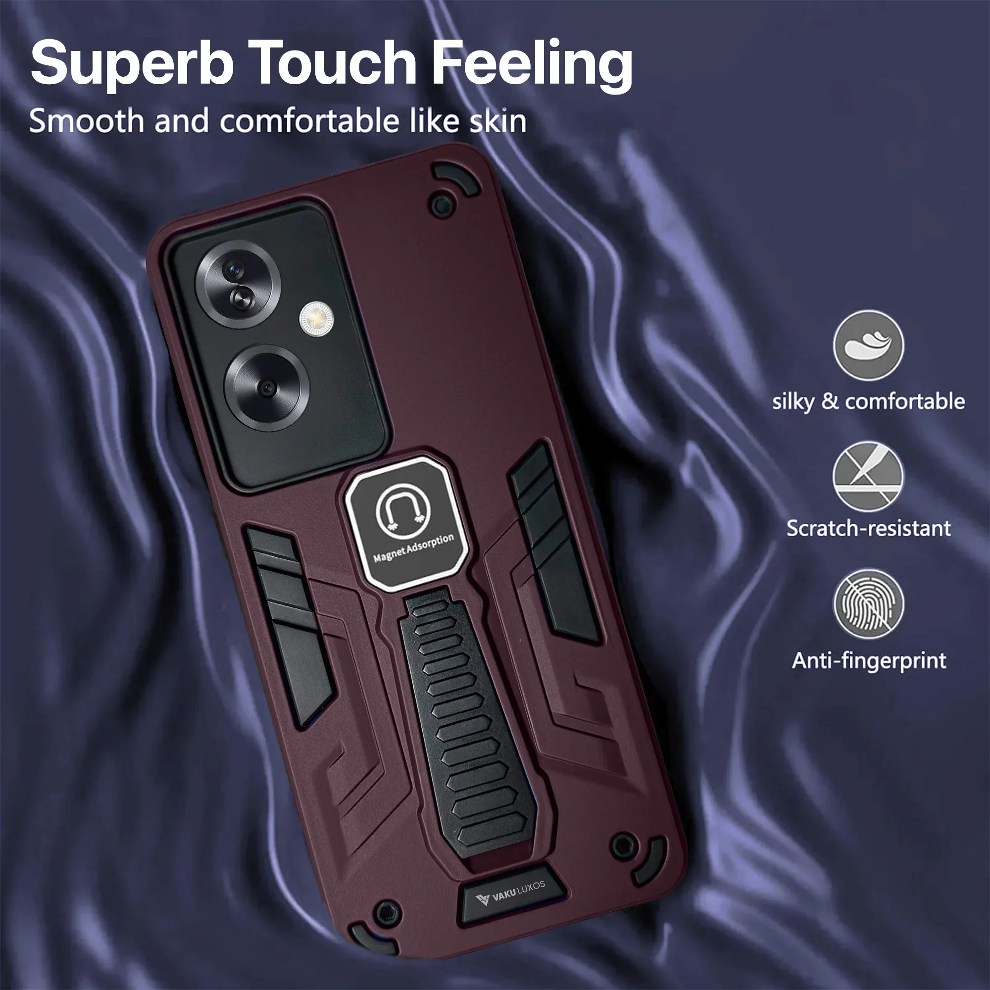 Vaku ® Oppo A79 5G Valor Military Grade Shockproof Back Cover - Image 4