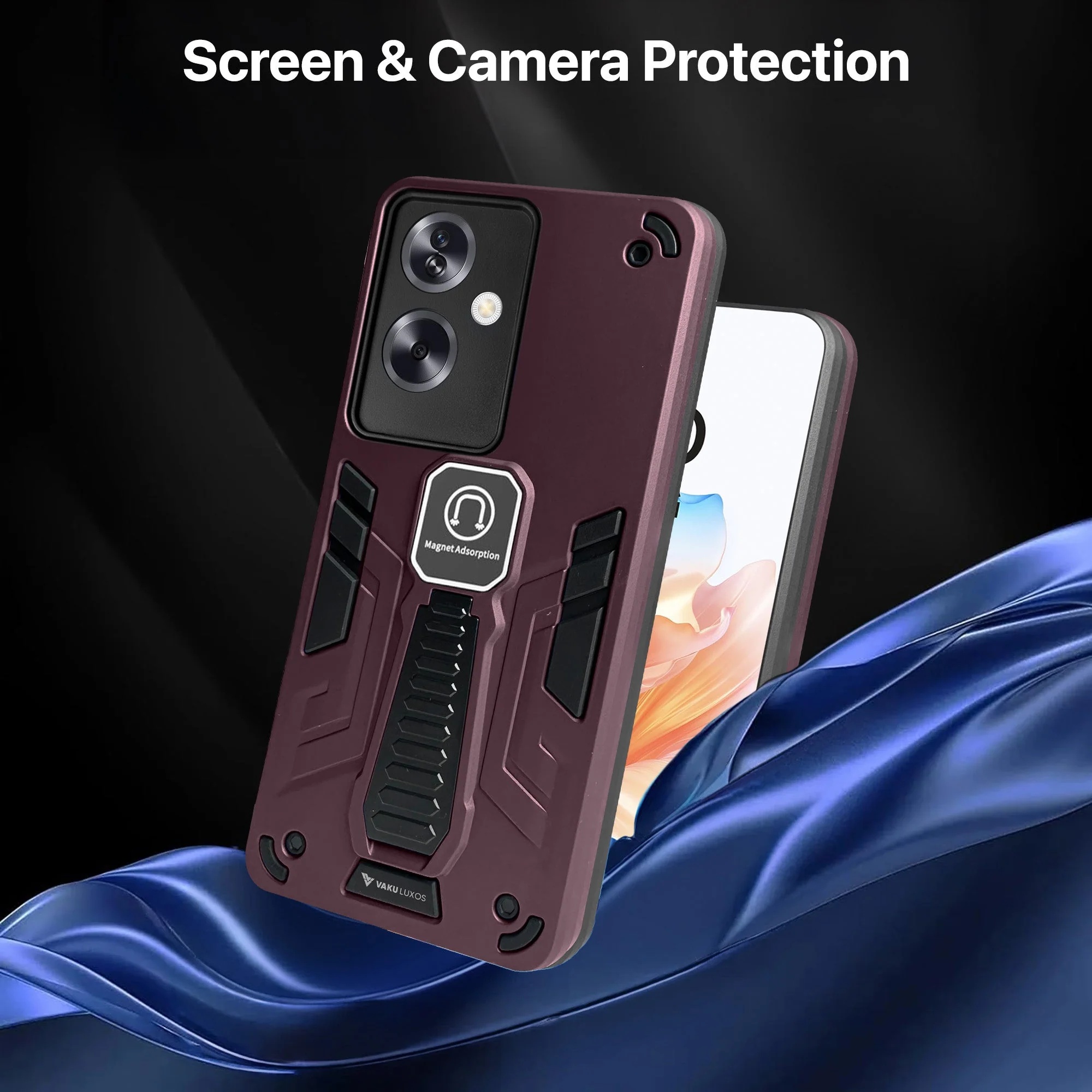 Vaku ® Oppo A79 5G Valor Military Grade Shockproof Back Cover - Image 7