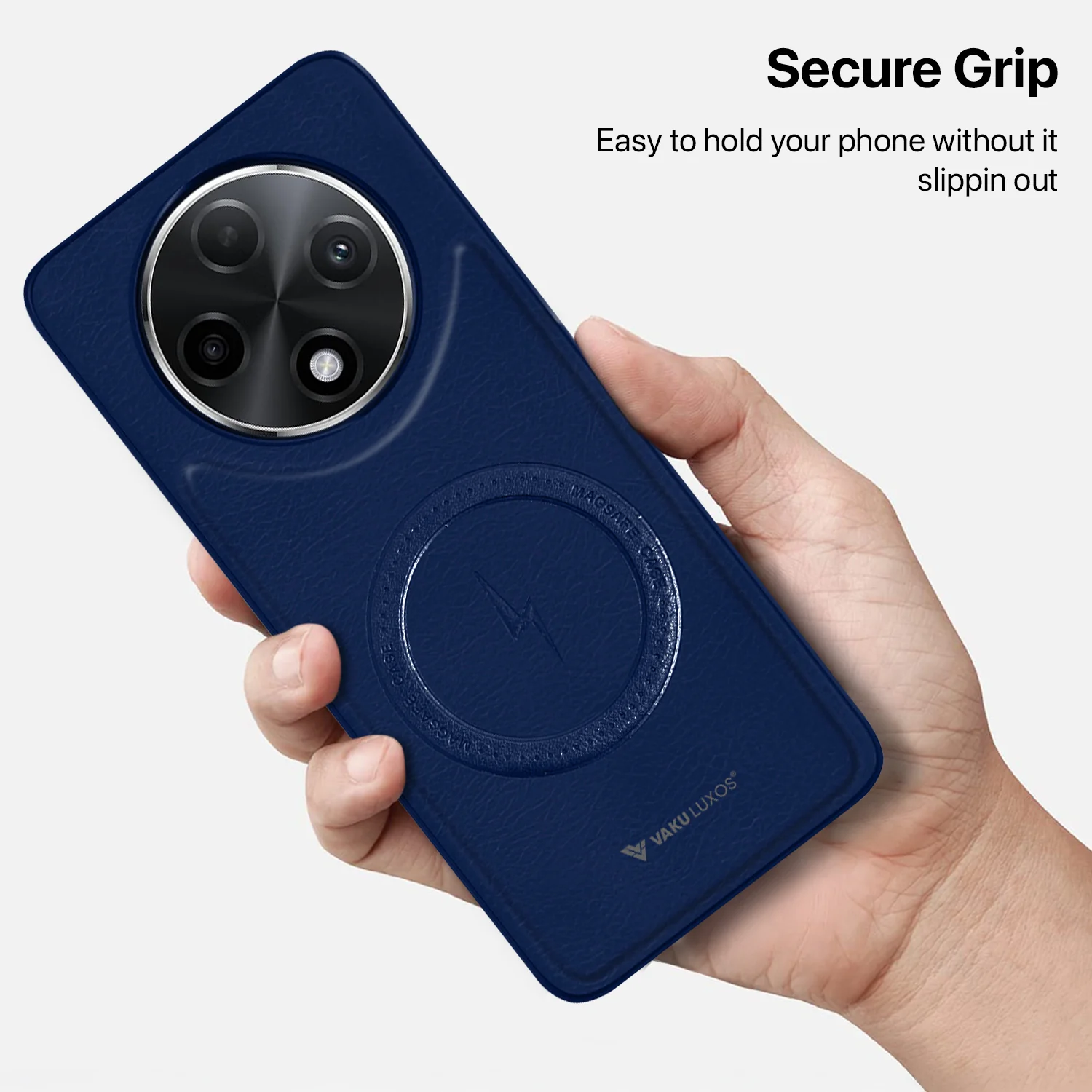 Vaku ® Oppo F27 Pro Plus 5G Maxtron Leather Stitched Magnetic Magsafe Back Cover - Image 12