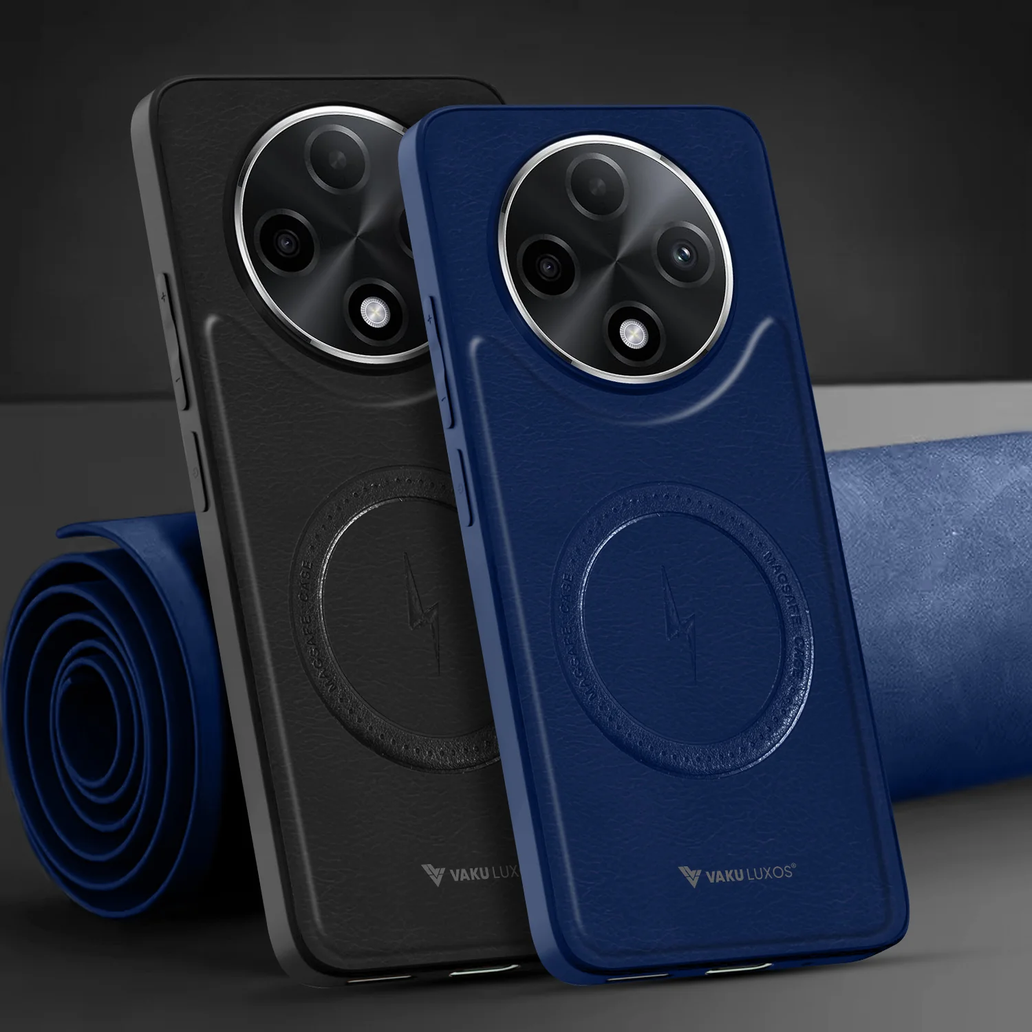 Vaku ® Oppo F27 Pro Plus 5G Maxtron Leather Stitched Magnetic Magsafe Back Cover - Image 14