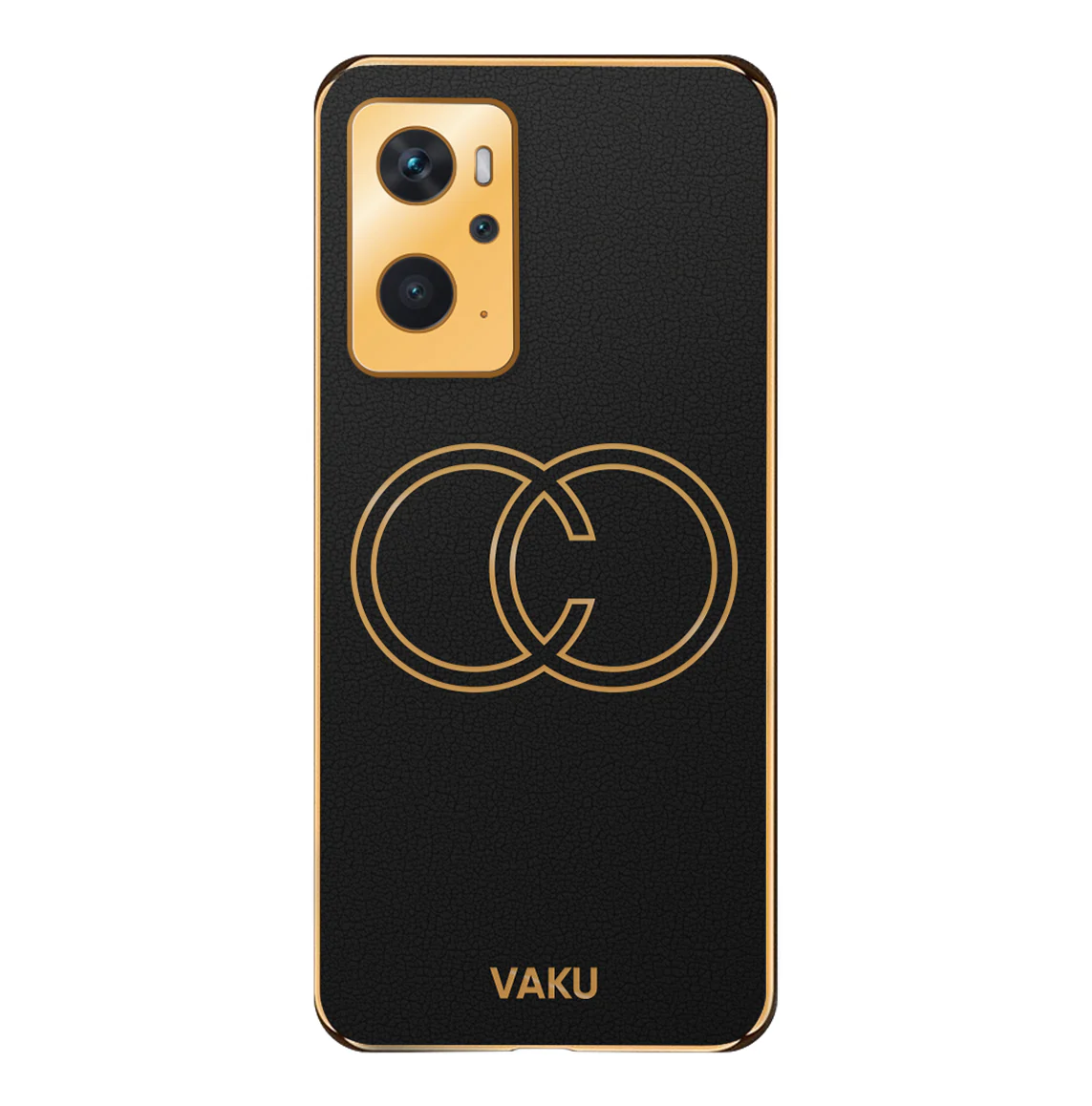 Vaku® Oppo K10 4G Skylar Leather Pattern Gold Electroplated Soft TPU Back Cover - Image 6