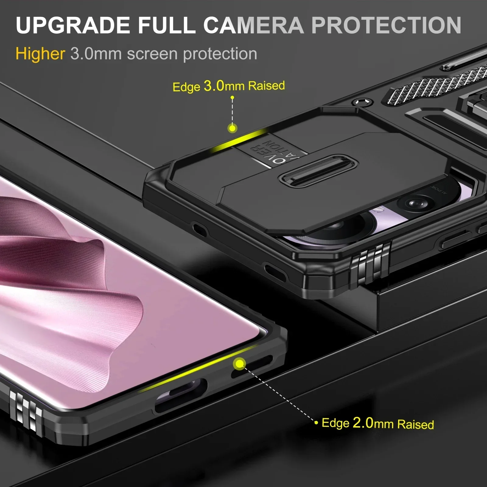 Vaku ® Oppo Reno10 5G Aegis Armor Slide Camera Protection Back Cover - Image 6