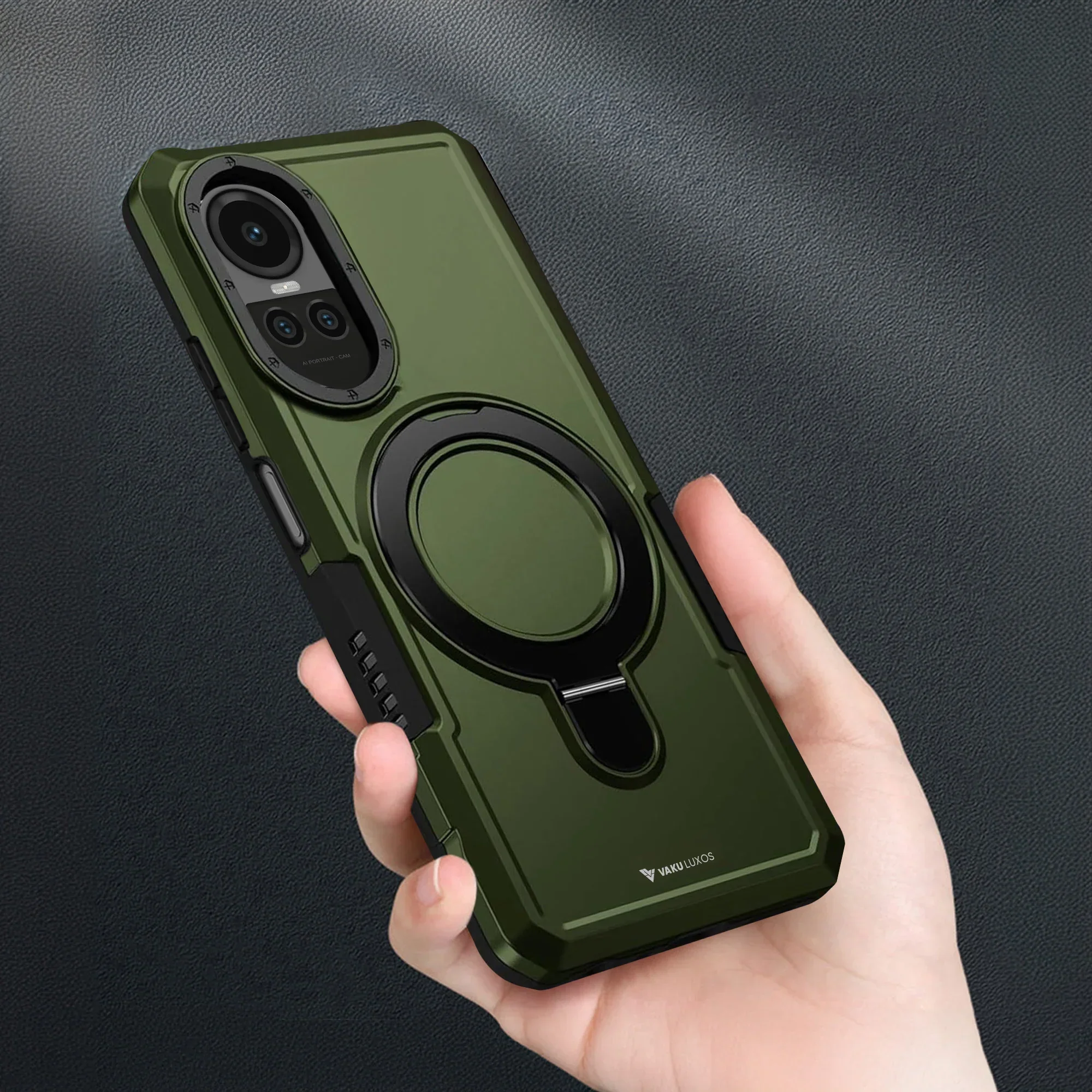 Vaku ® Oppo Reno10 Pro 5G Astor Military Grade Armor Protective Back cover - Image 2