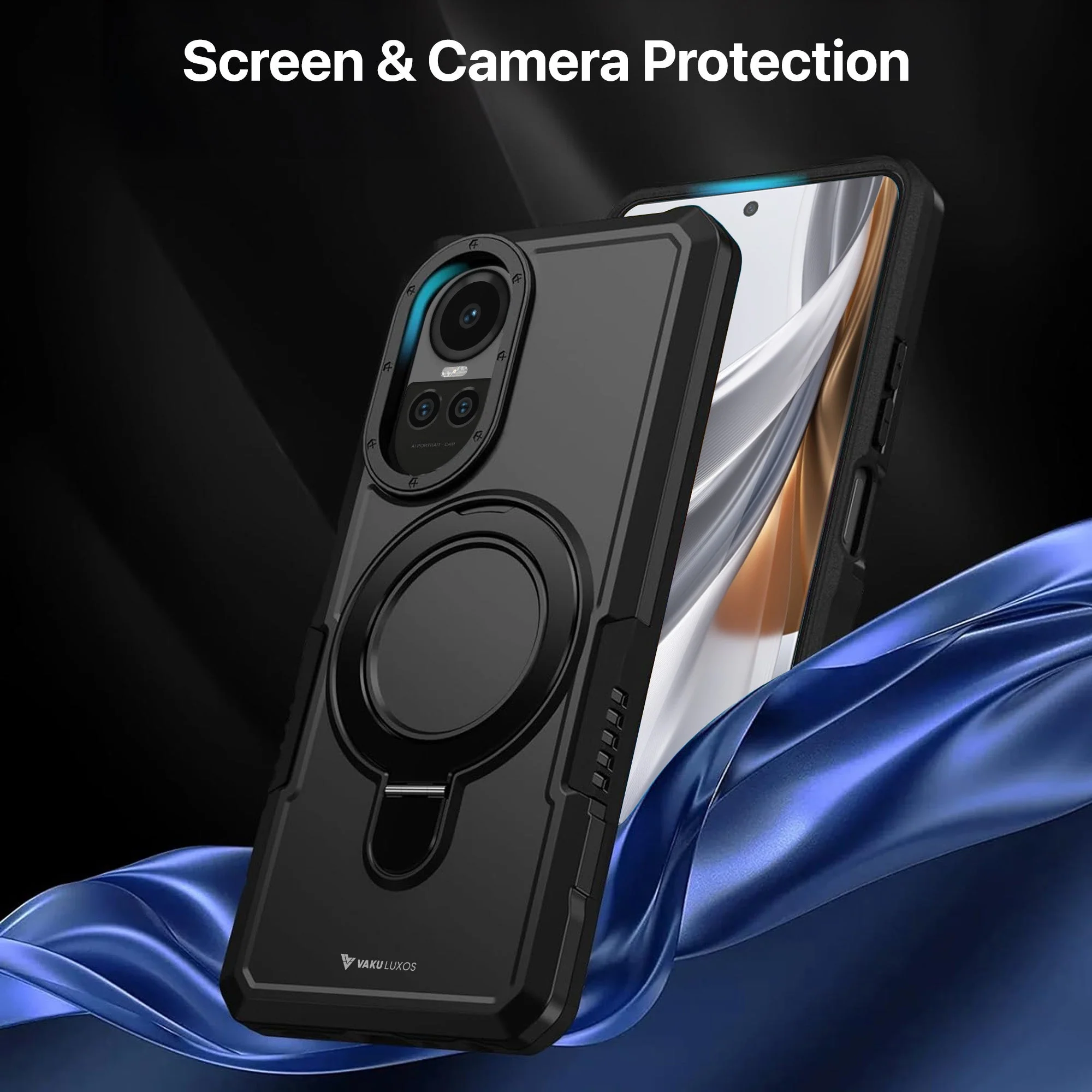 Vaku ® Oppo Reno10 Pro 5G Astor Military Grade Armor Protective Back cover - Image 3