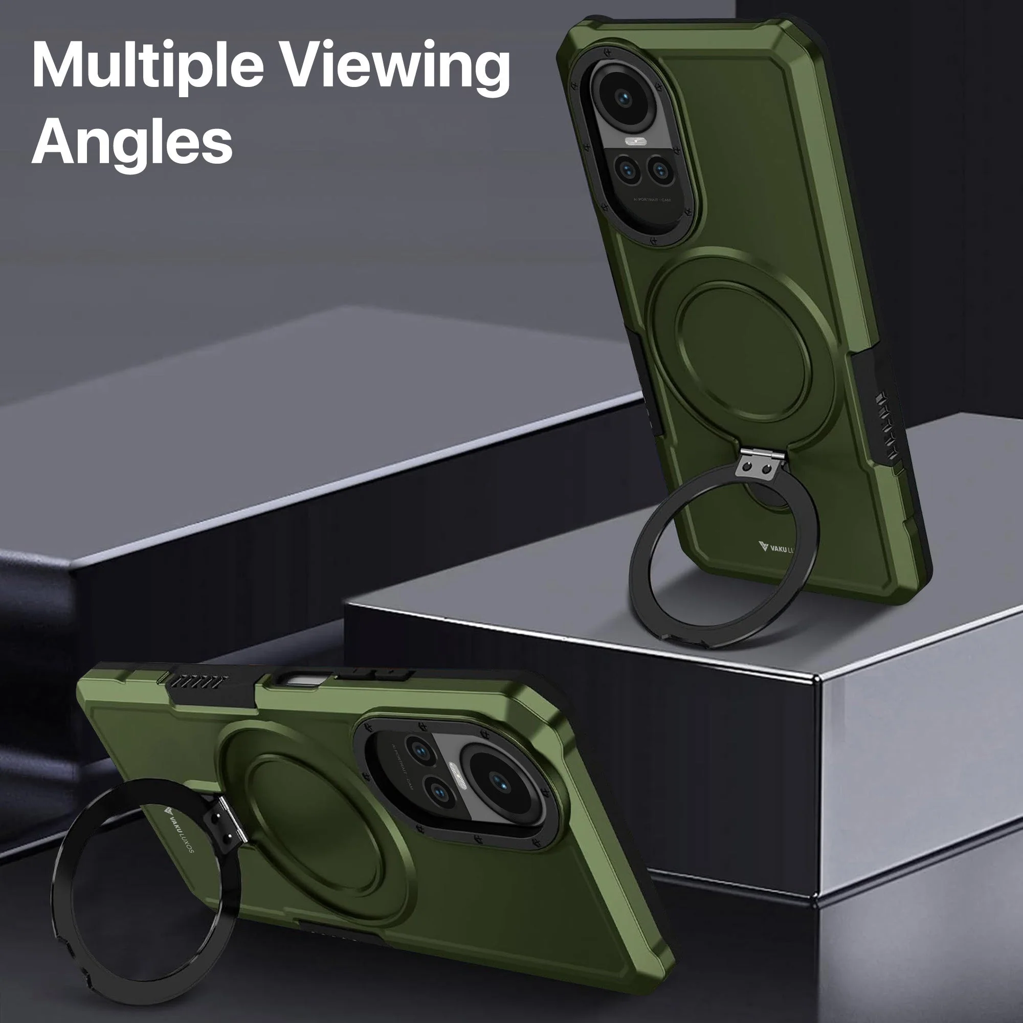 Vaku ® Oppo Reno10 Pro 5G Astor Military Grade Armor Protective Back cover - Image 6