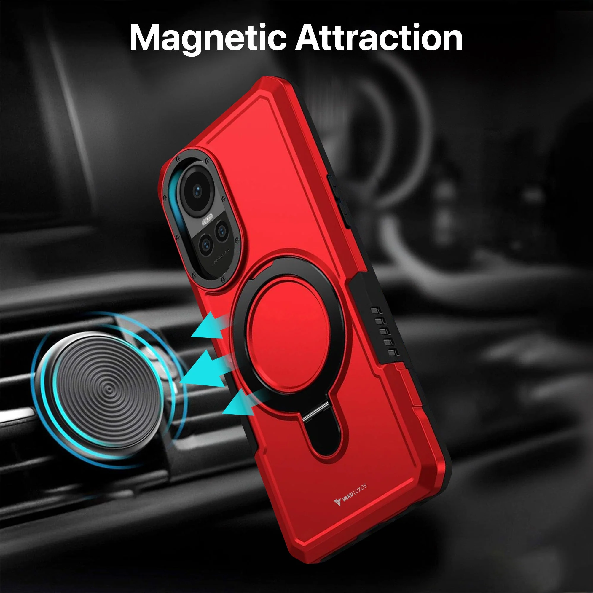 Vaku ® Oppo Reno10 Pro 5G Astor Military Grade Armor Protective Back cover - Image 8