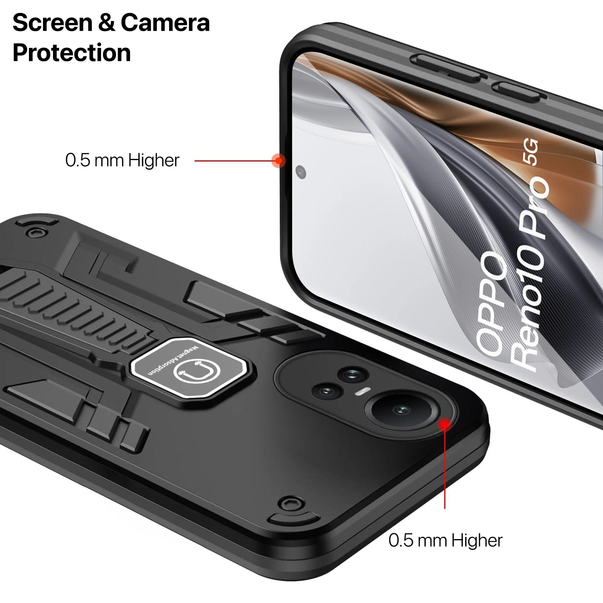 Vaku ® Oppo Reno10 Pro 5G Valor Military Grade Back Cover - Image 14