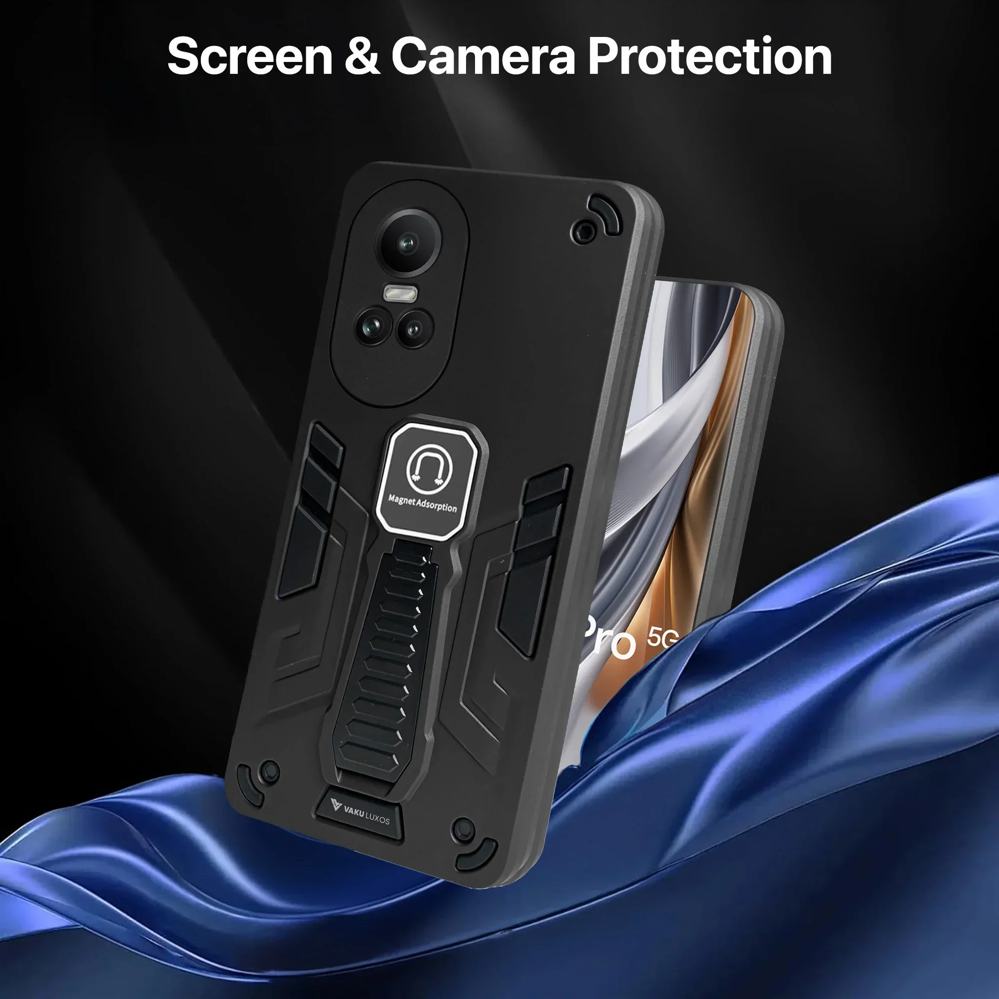 Vaku ® Oppo Reno10 Pro 5G Valor Military Grade Back Cover - Image 3