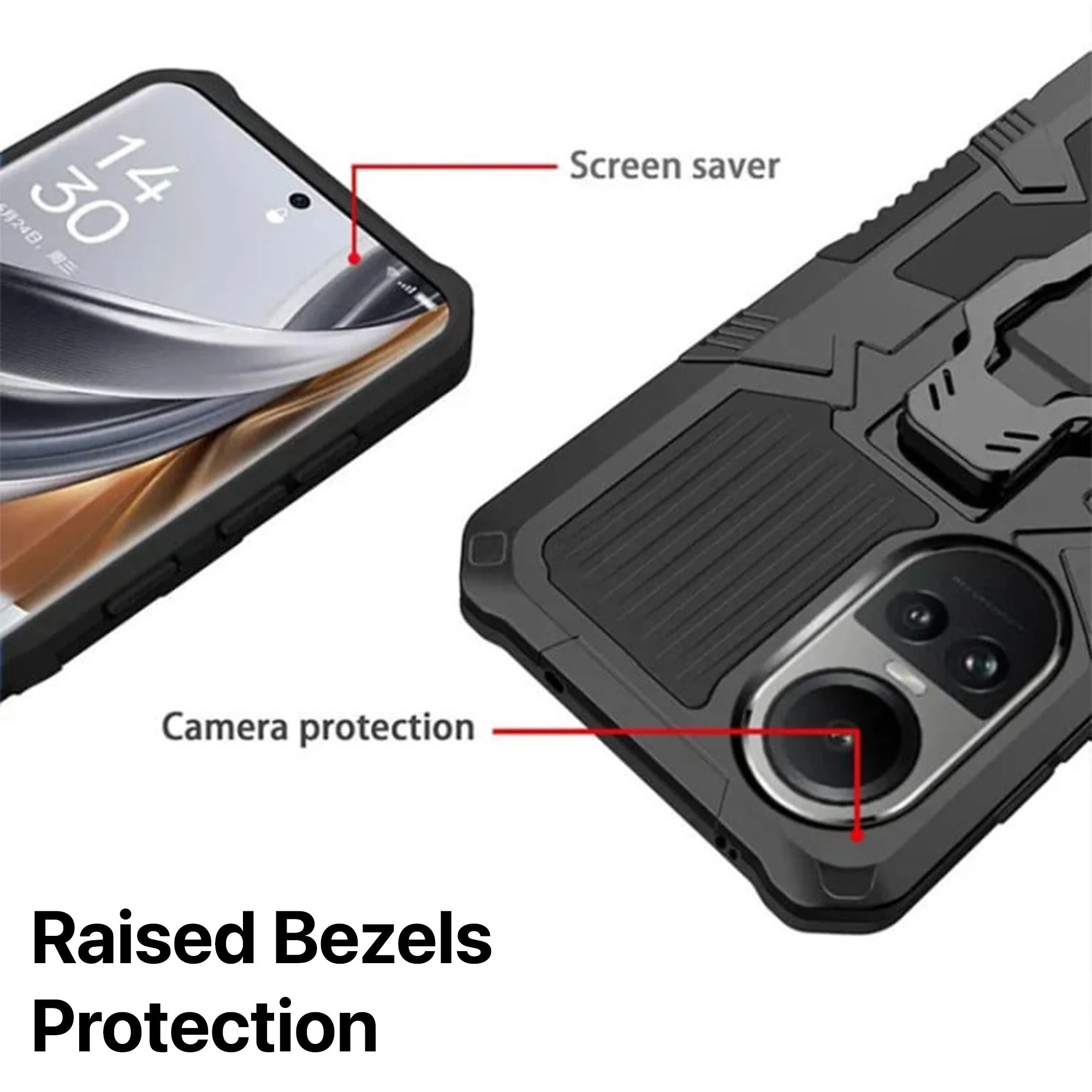 Vaku ® Oppo Reno10 Pro 5G Vanguard Military Grade Back Cover - Image 8