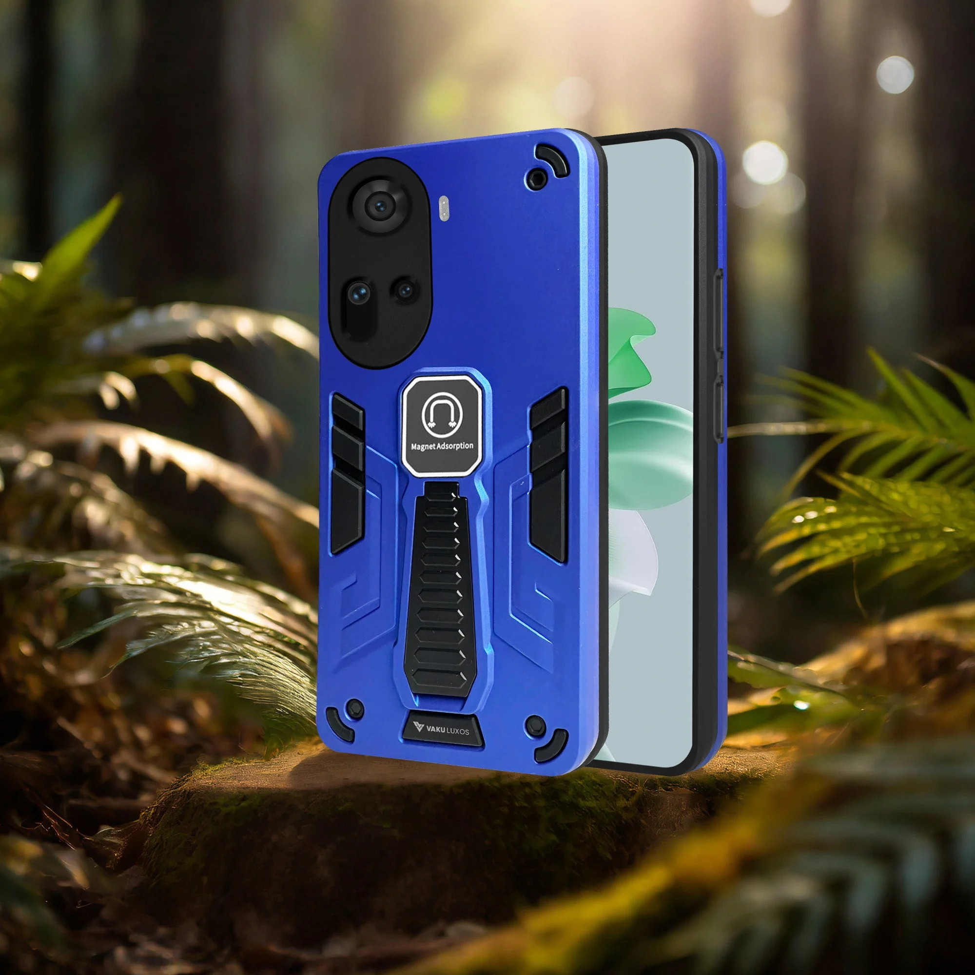 Vaku ® Oppo Reno11 5G Valor Military Grade Shockproof Back Cover - Image 2