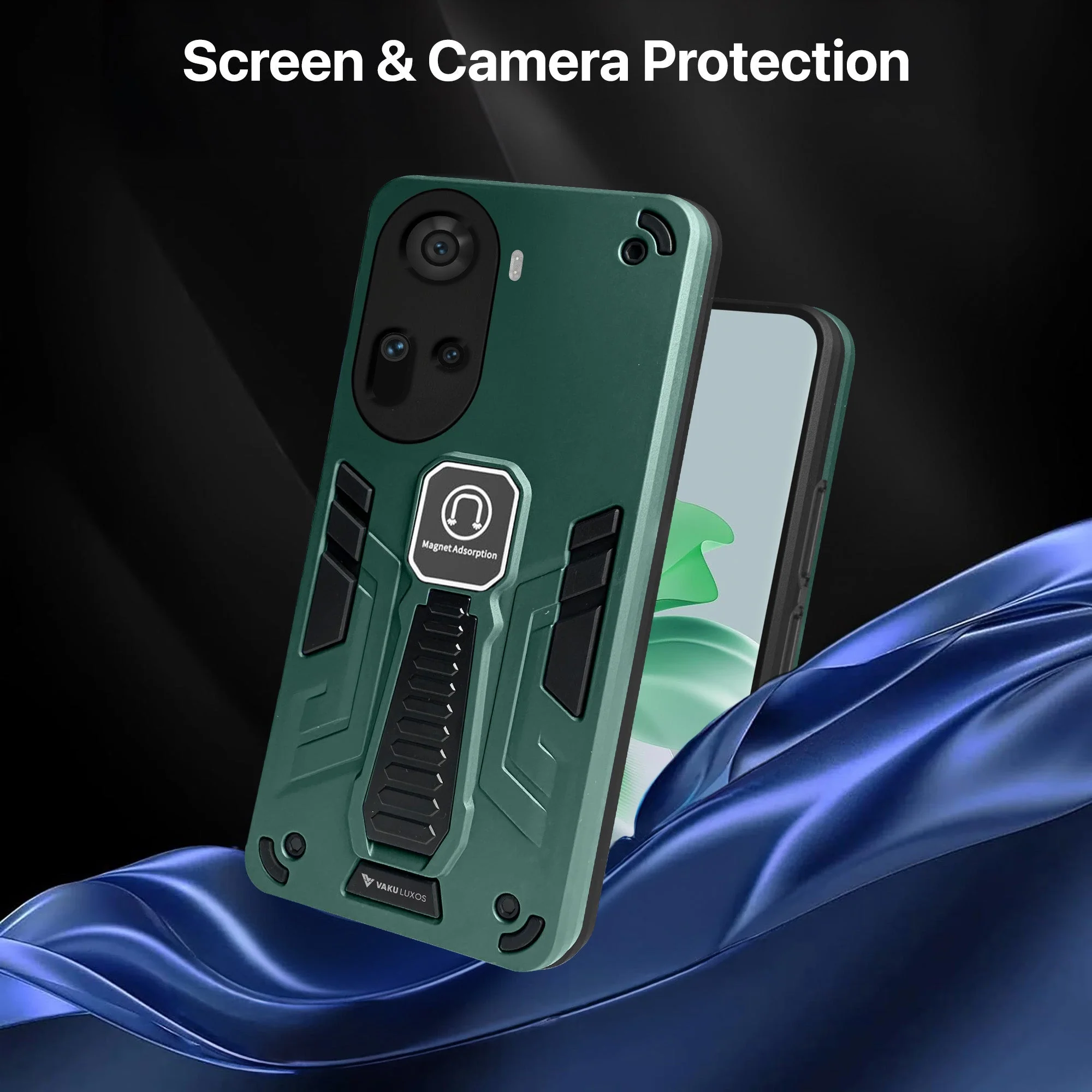Vaku ® Oppo Reno11 5G Valor Military Grade Shockproof Back Cover - Image 9