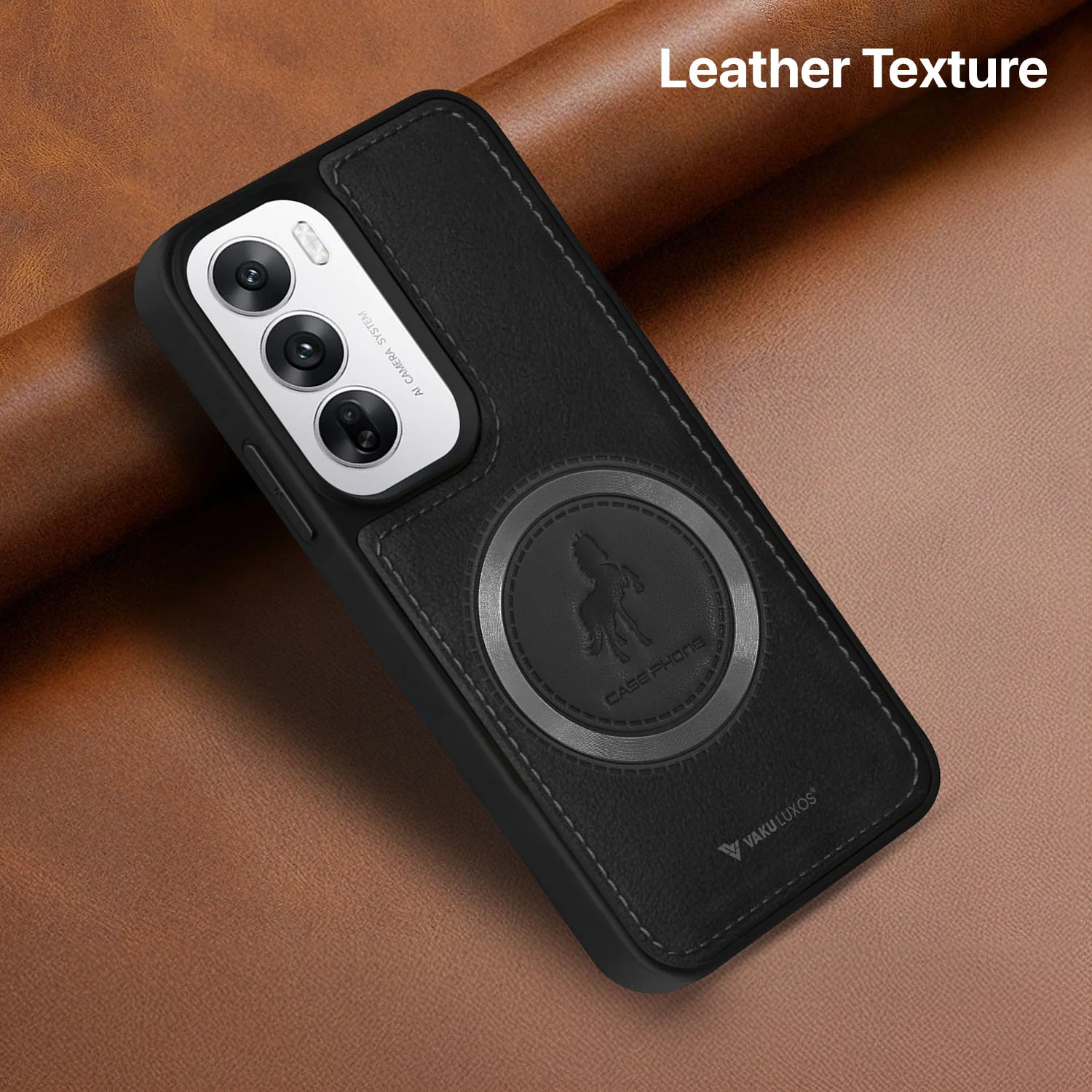 Vaku ® Oppo Reno12 5G Astrid Luxury PU Leather Back Cover