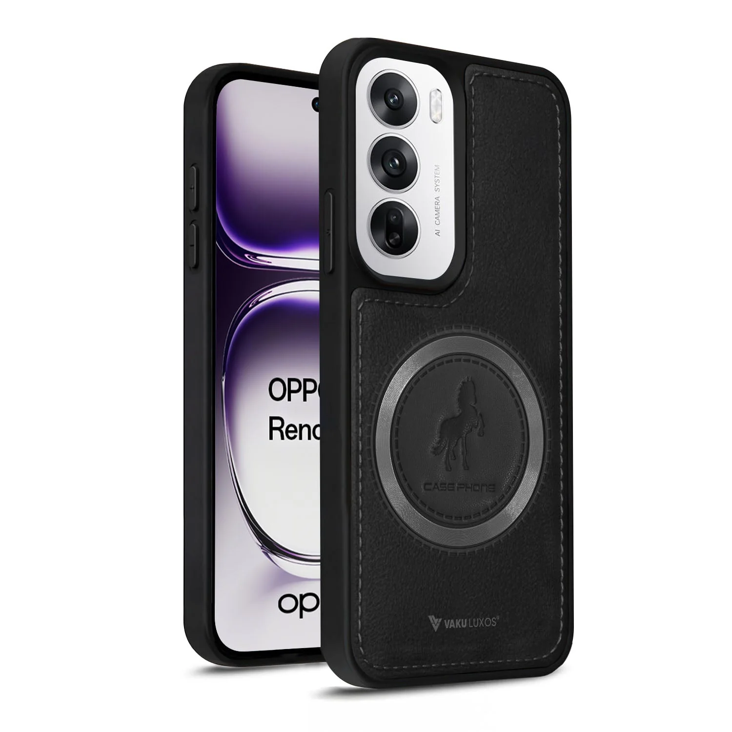 Vaku ® Oppo Reno12 5G Astrid Luxury PU Leather Back Cover - Image 11