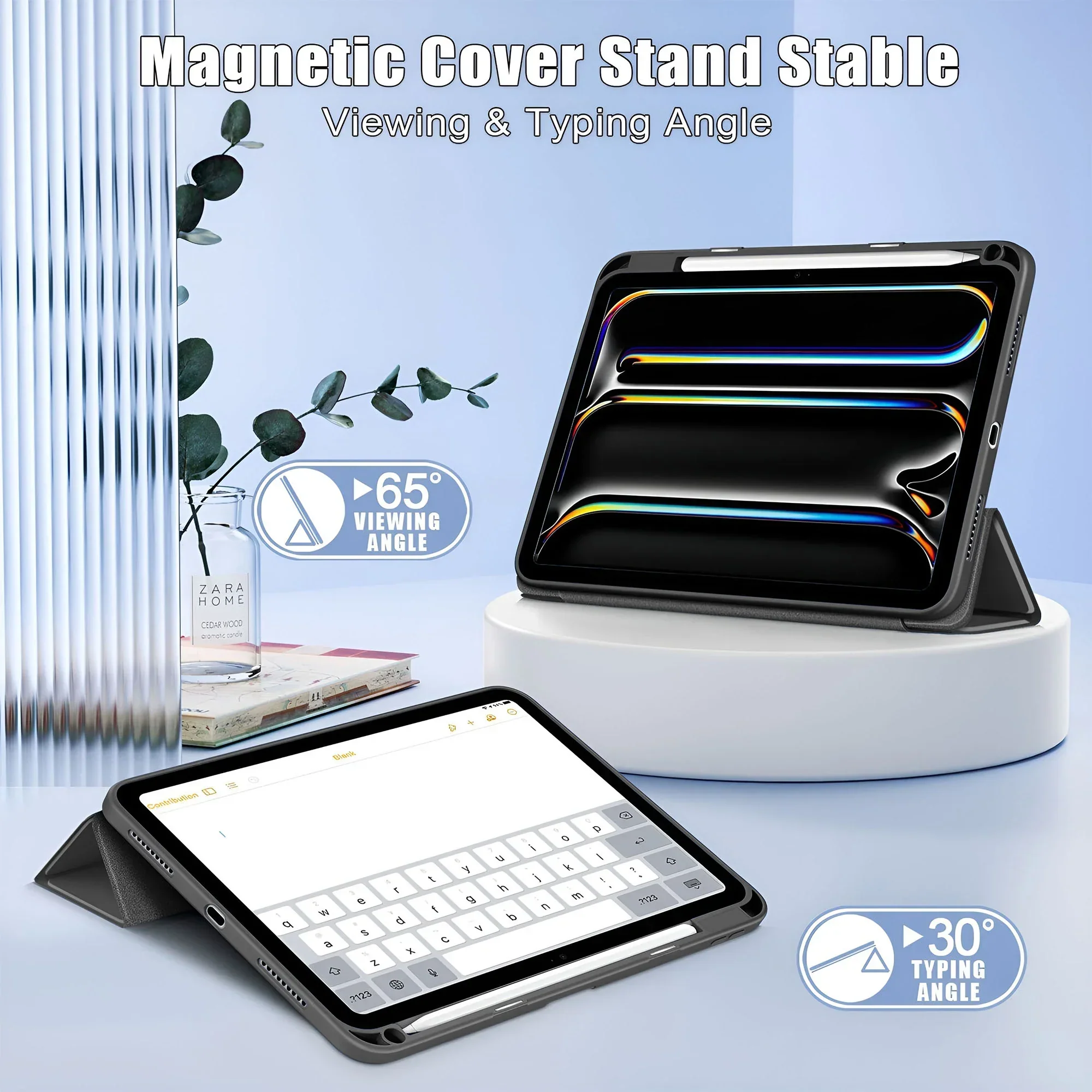 Vaku ® OPTINEX Apple iPad Pro M4 13-inch Back Flip Transparent Stand Back Cover - Image 2