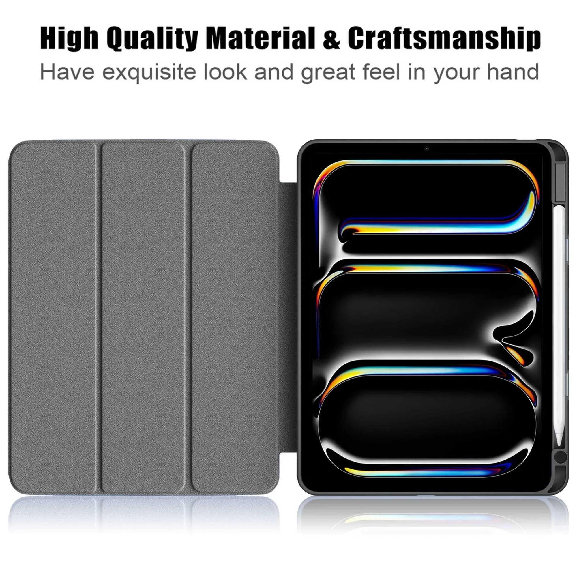 Vaku ® OPTINEX Apple iPad Pro M4 13-inch Back Flip Transparent Stand Back Cover - Image 3