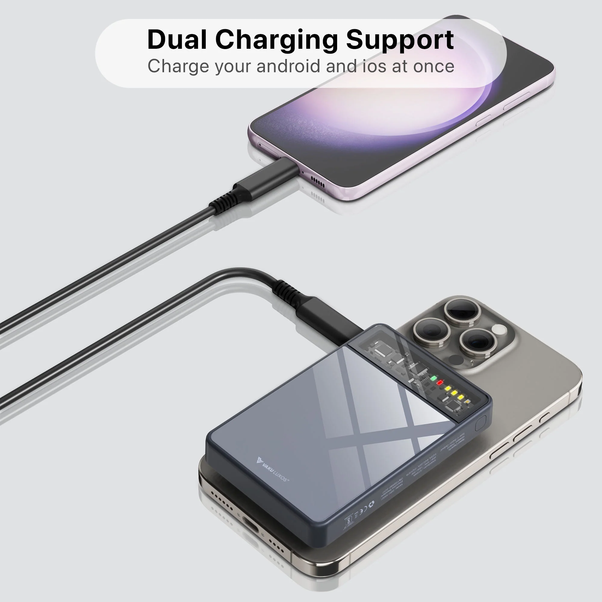 Vaku ® Orphus 10000mAh Magsafe 15W Super Fast Charging 20W PD Power Bank - Image 5