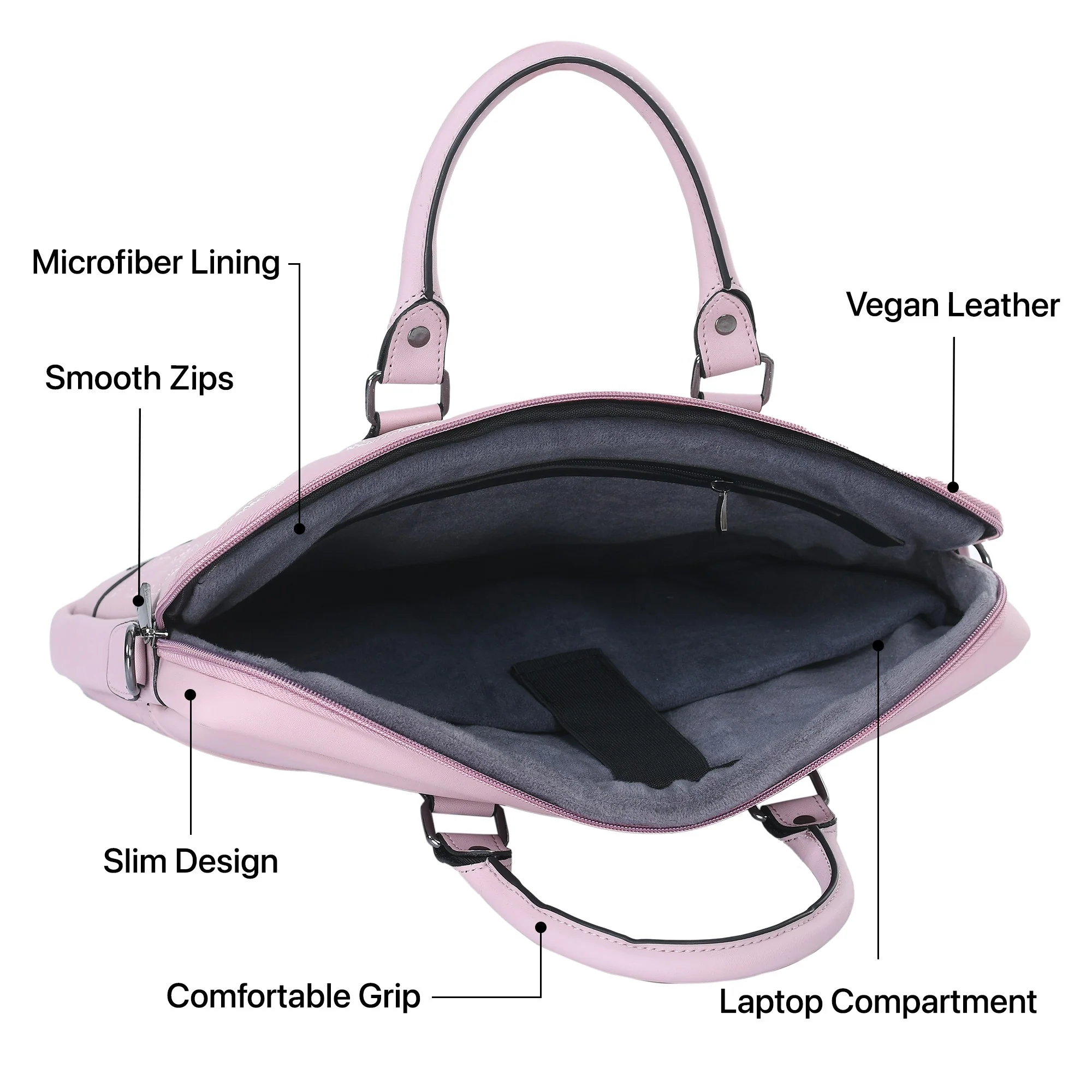 Vaku® Ramona 15 inch Laptop Bag Premium Laptop Messenger Bag For Men and Women - Image 10