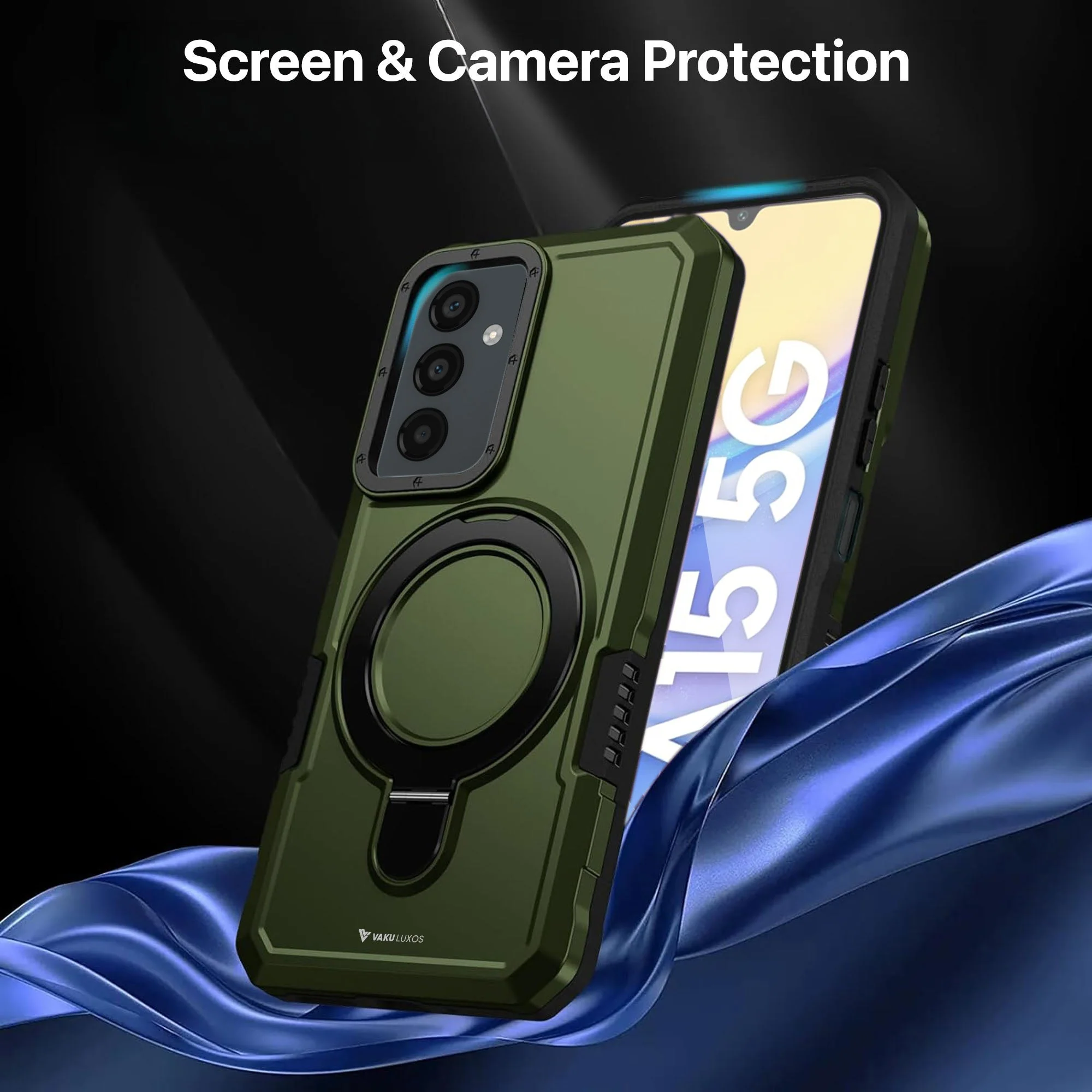 Vaku ® Samsung Galaxy A15 5G Astor Military Grade Armor Protective Back cover - Image 9