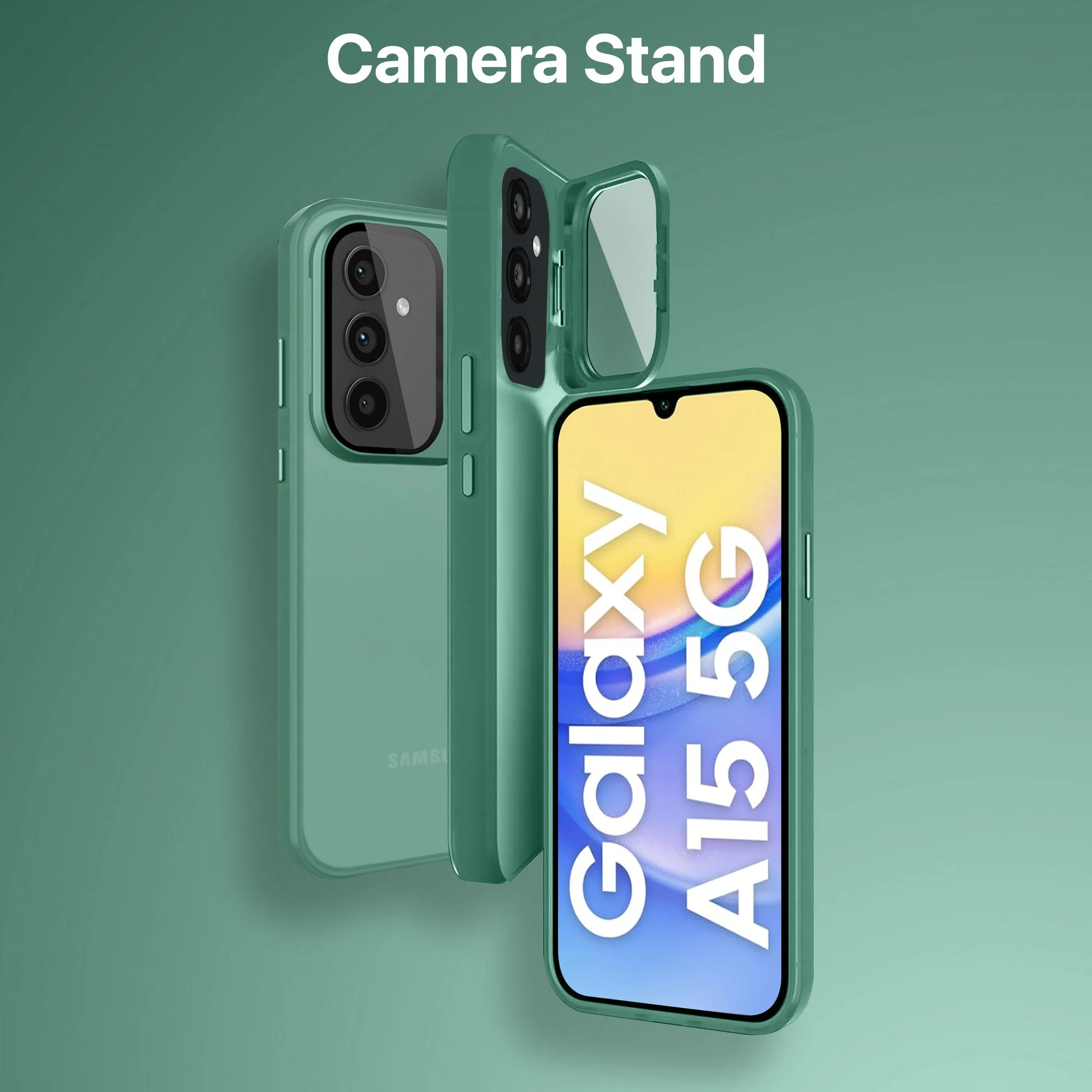 Vaku ® Samsung Galaxy A15 5G Rime Frosted Translucent Back Cover - Image 4