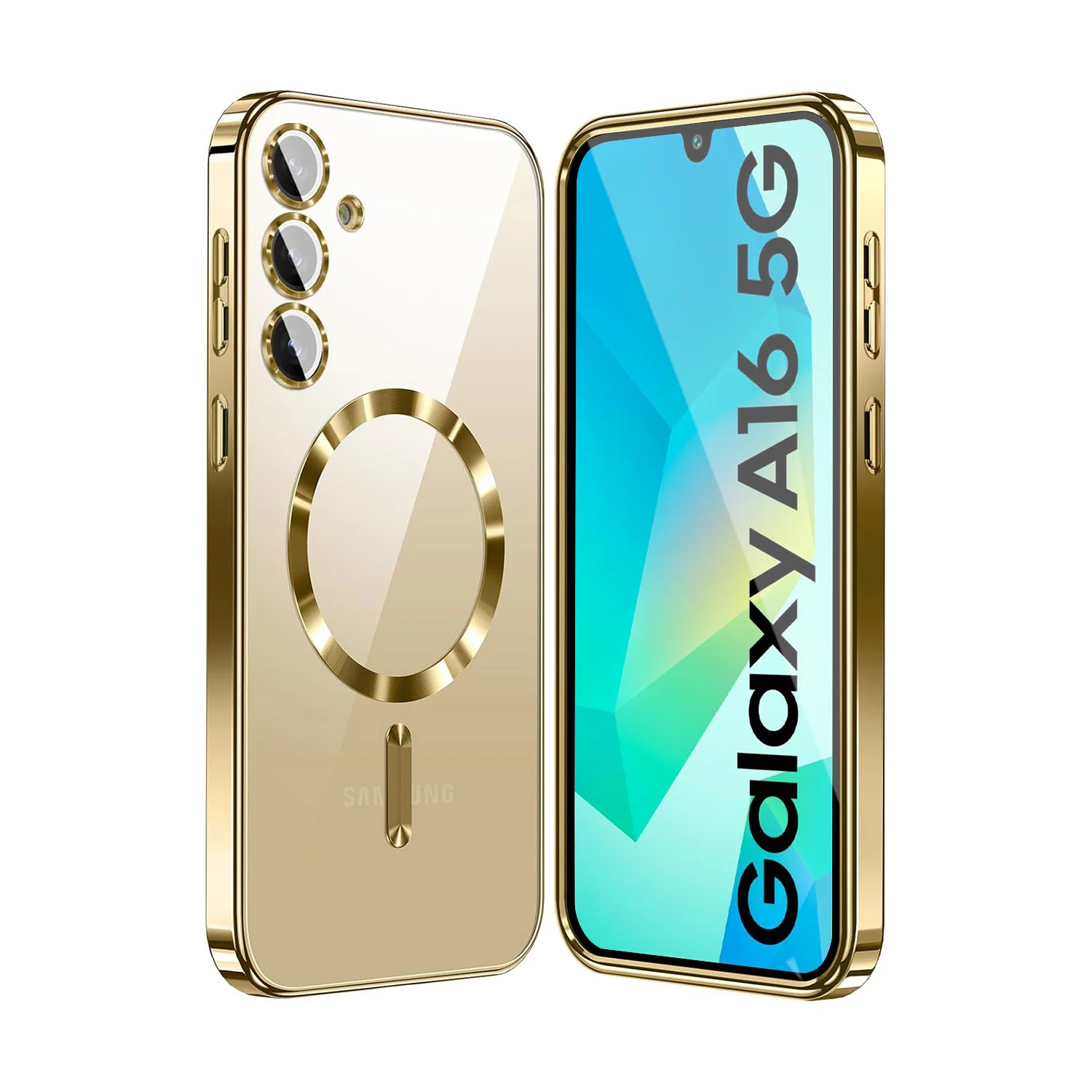 Vaku ® Samsung Galaxy A16 5G Luxury Electroplated Magnetic Magsafe Back Cover
