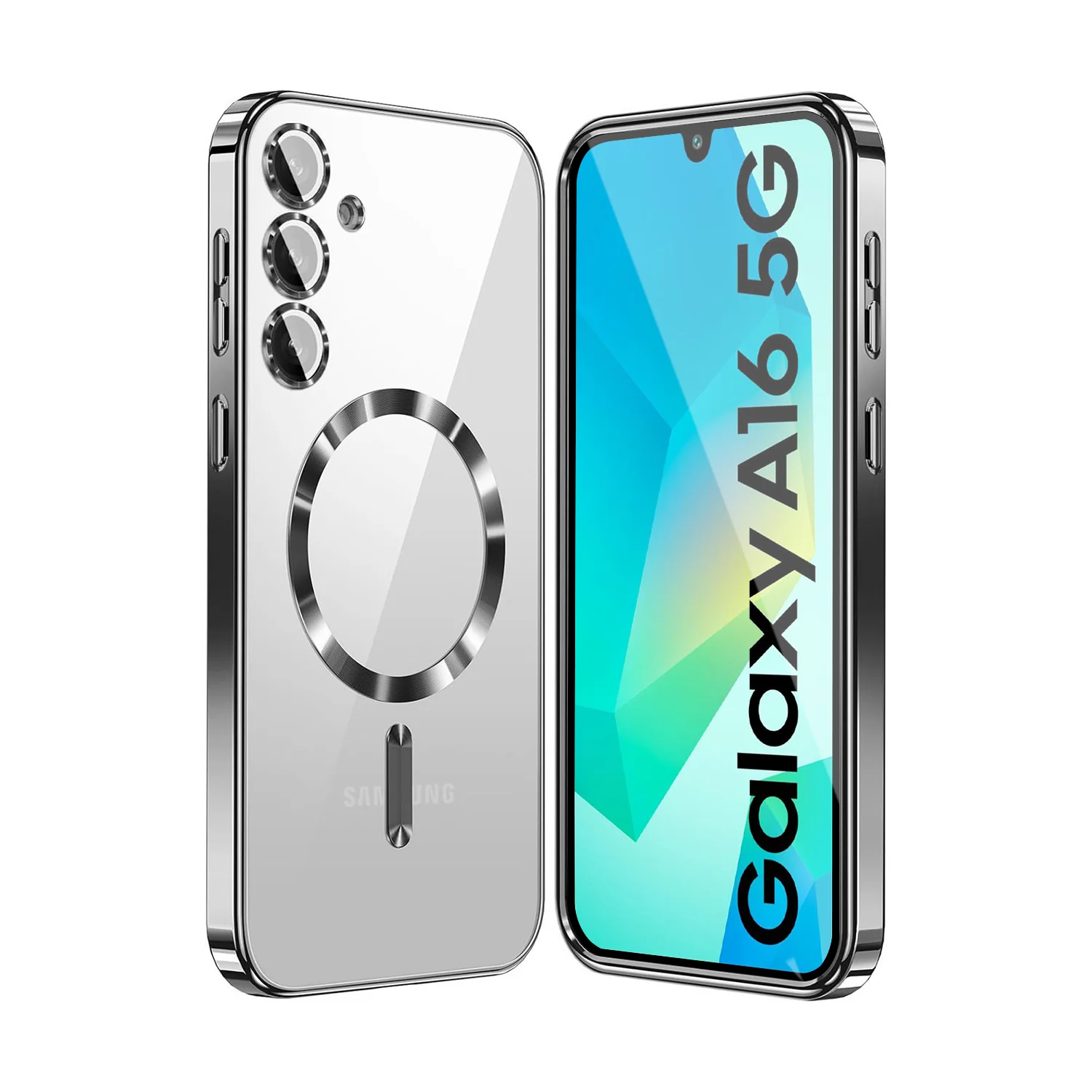 Vaku ® Samsung Galaxy A16 5G Luxury Electroplated Magnetic Magsafe Back Cover - Image 3