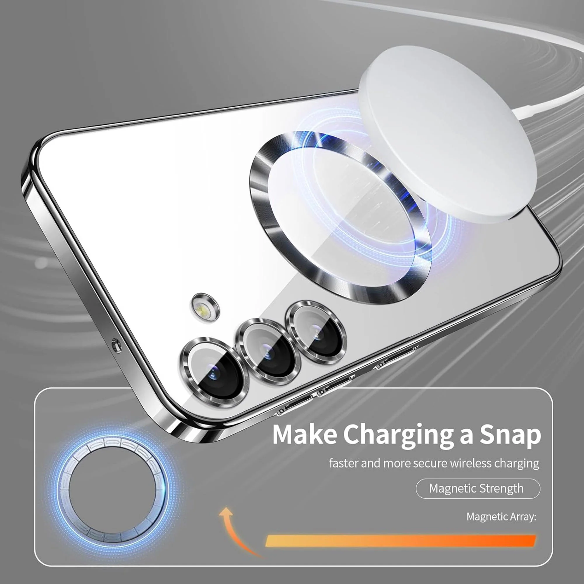 Vaku ® Samsung Galaxy A16 5G Luxury Electroplated Magnetic Magsafe Back Cover - Image 7