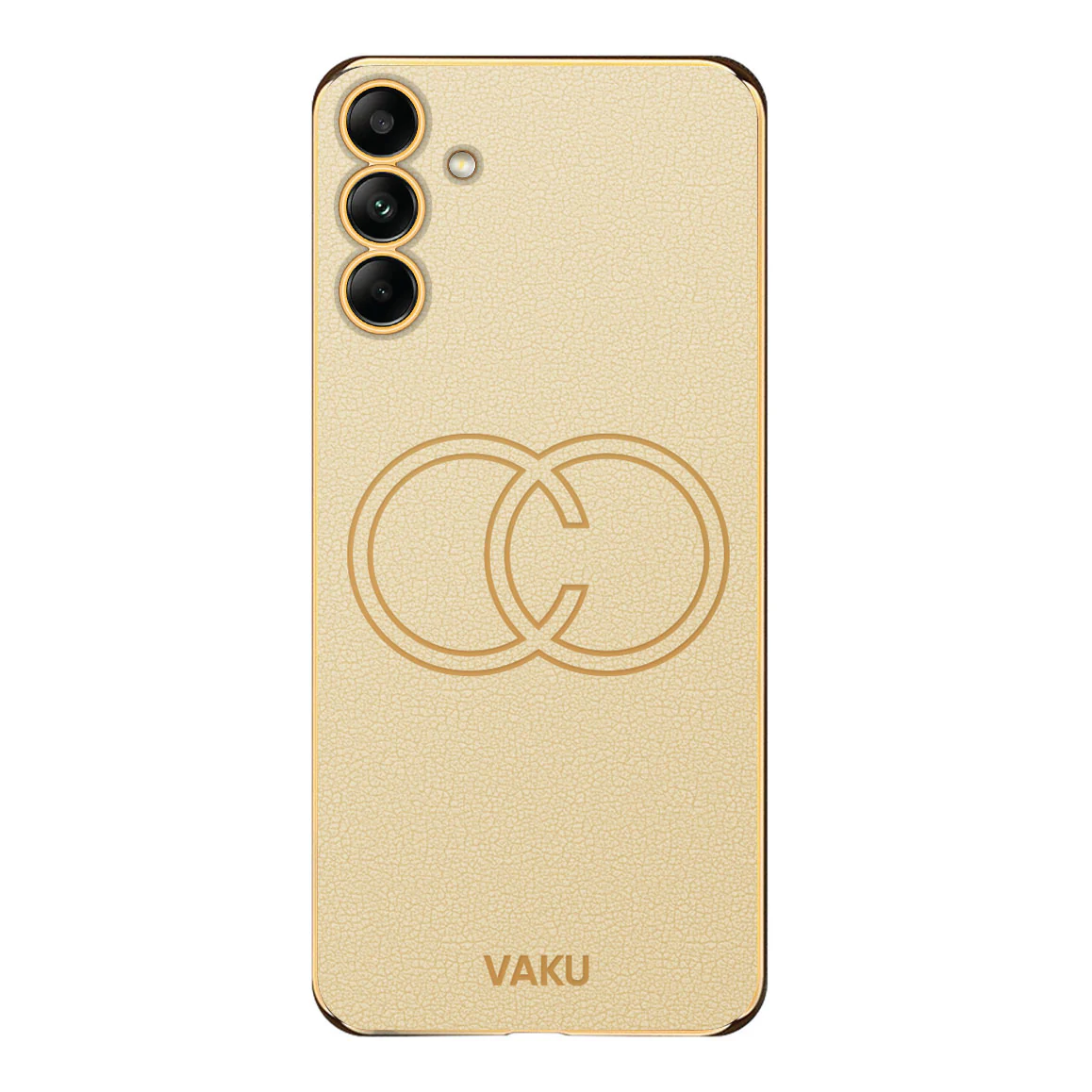 Vaku ® Samsung Galaxy A23 5G Skylar Leather Pattern Gold Electroplated Soft TPU Back Cover - Image 16