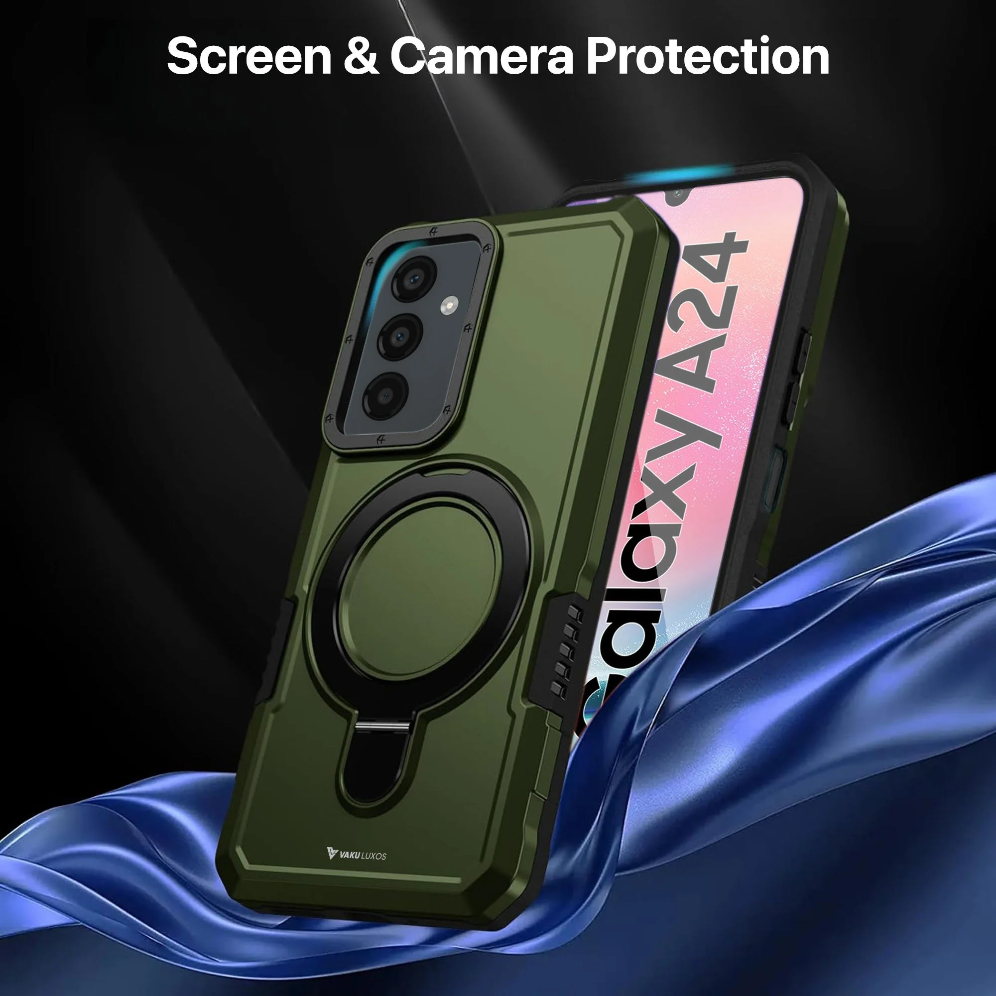 Vaku ® Samsung Galaxy A24 4G Astor Military Grade Armor Protective Back cover - Image 11