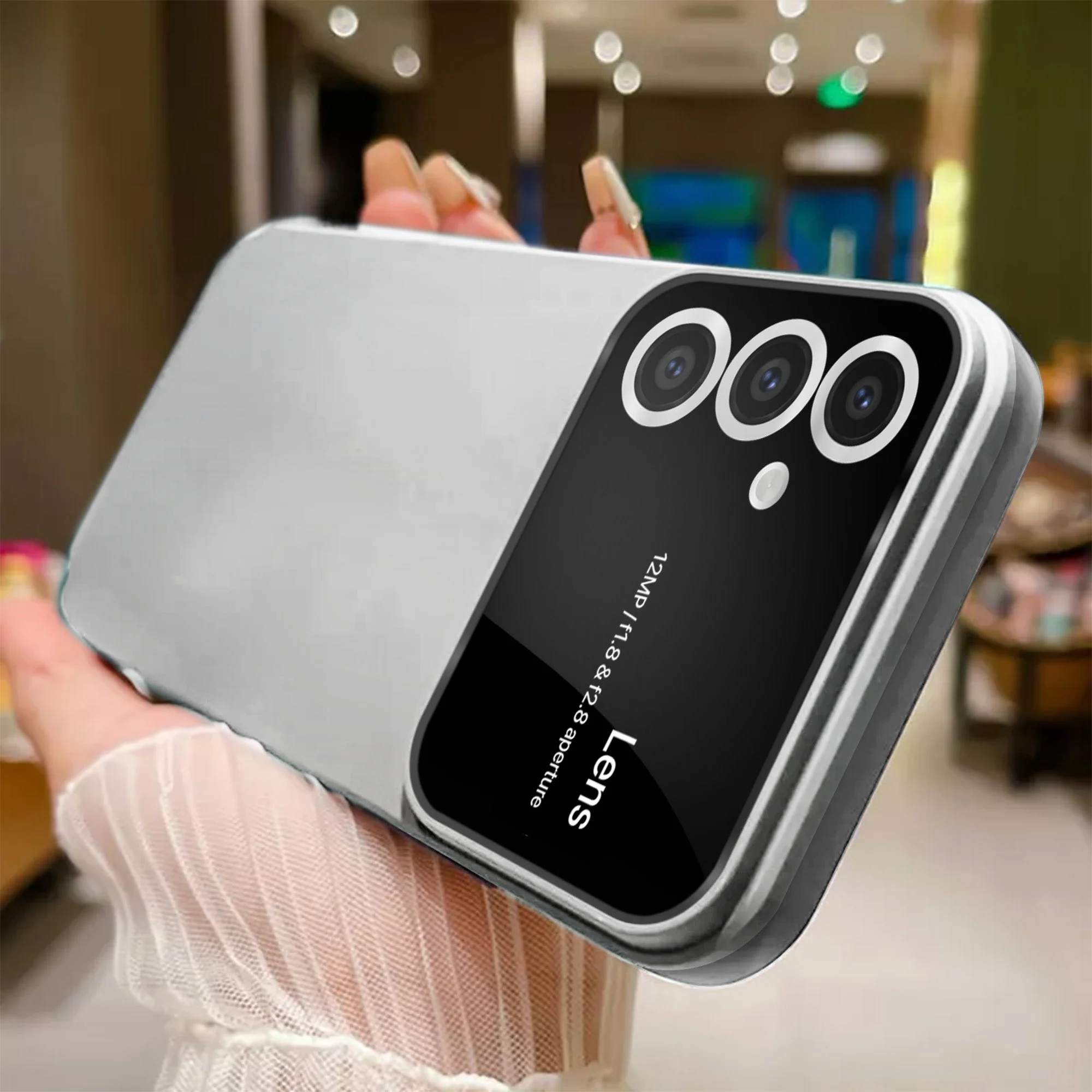 Vaku ® Samsung Galaxy A24 4G Polarized Large Window Glass Camera Protector Back Cover - Image 13