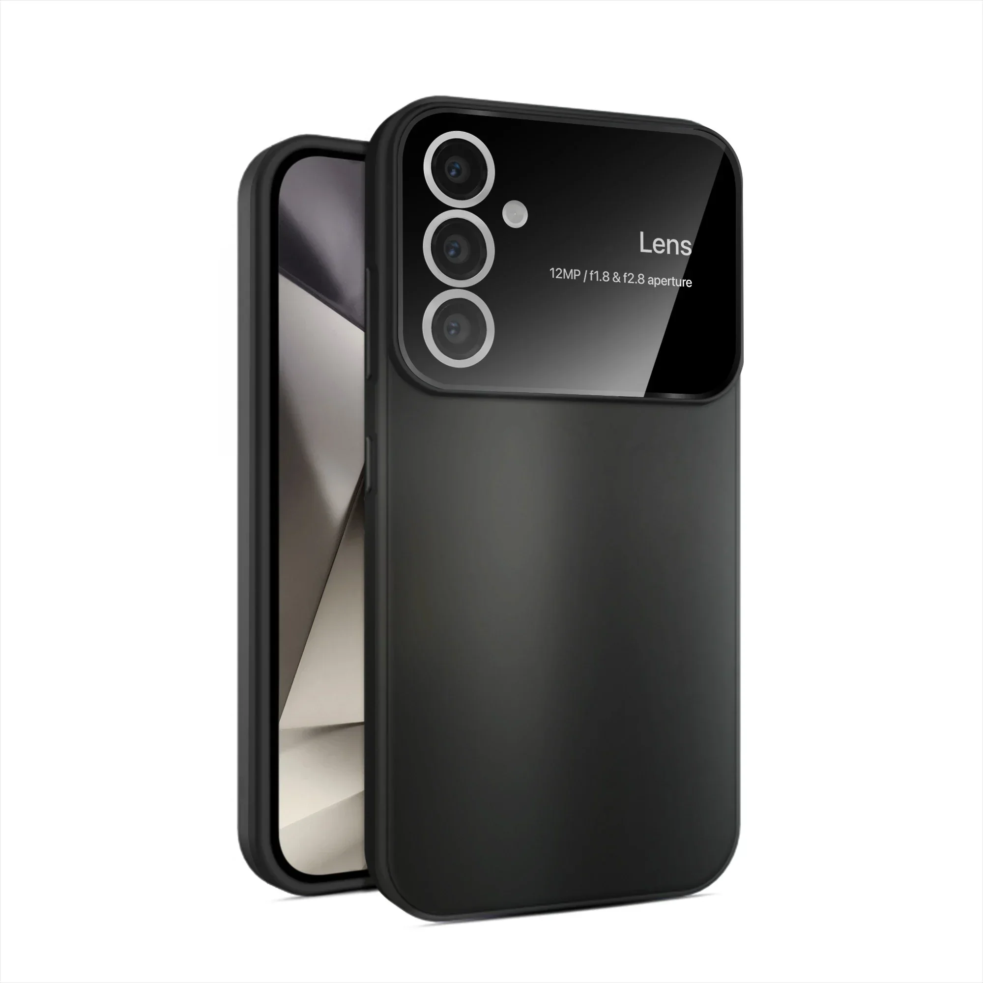 Vaku ® Samsung Galaxy A24 4G Polarized Large Window Glass Camera Protector Back Cover - Image 2