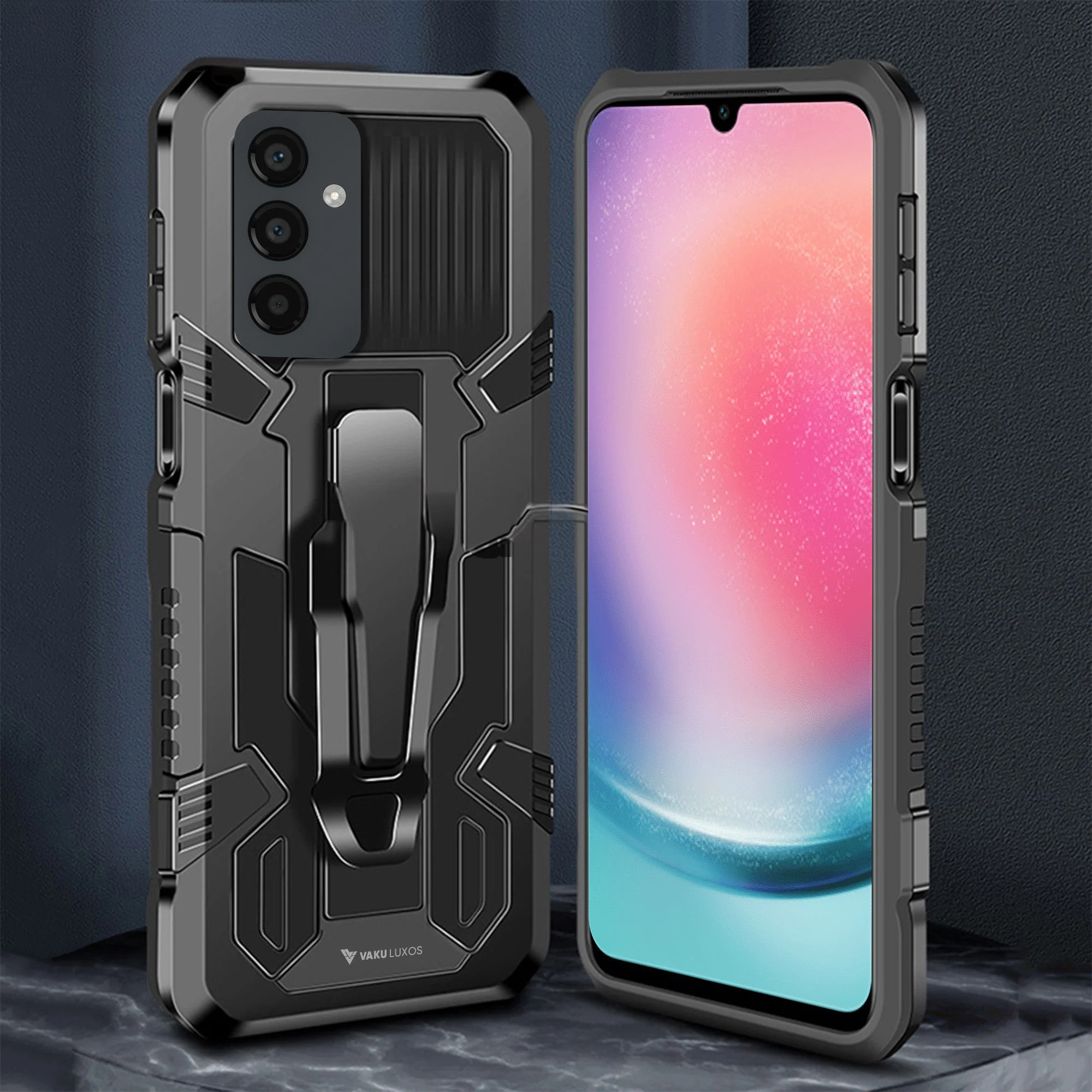 Vaku ® Samsung Galaxy A24 4G Vanguard Military Grade Back Cover - Image 11