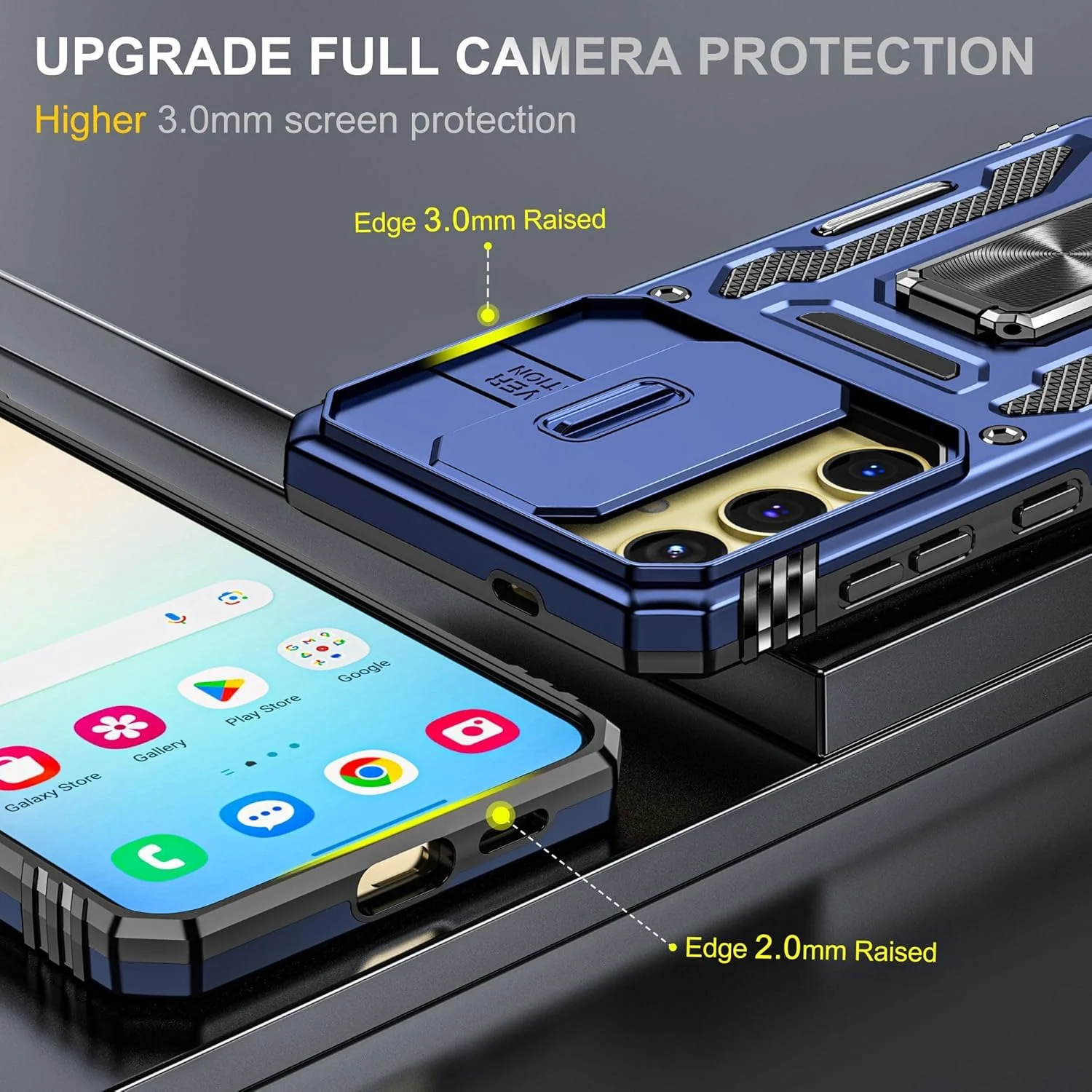 Vaku ® Samsung Galaxy A25 5G Aegis Armor Slide Camera Protection Back Cover - Image 7