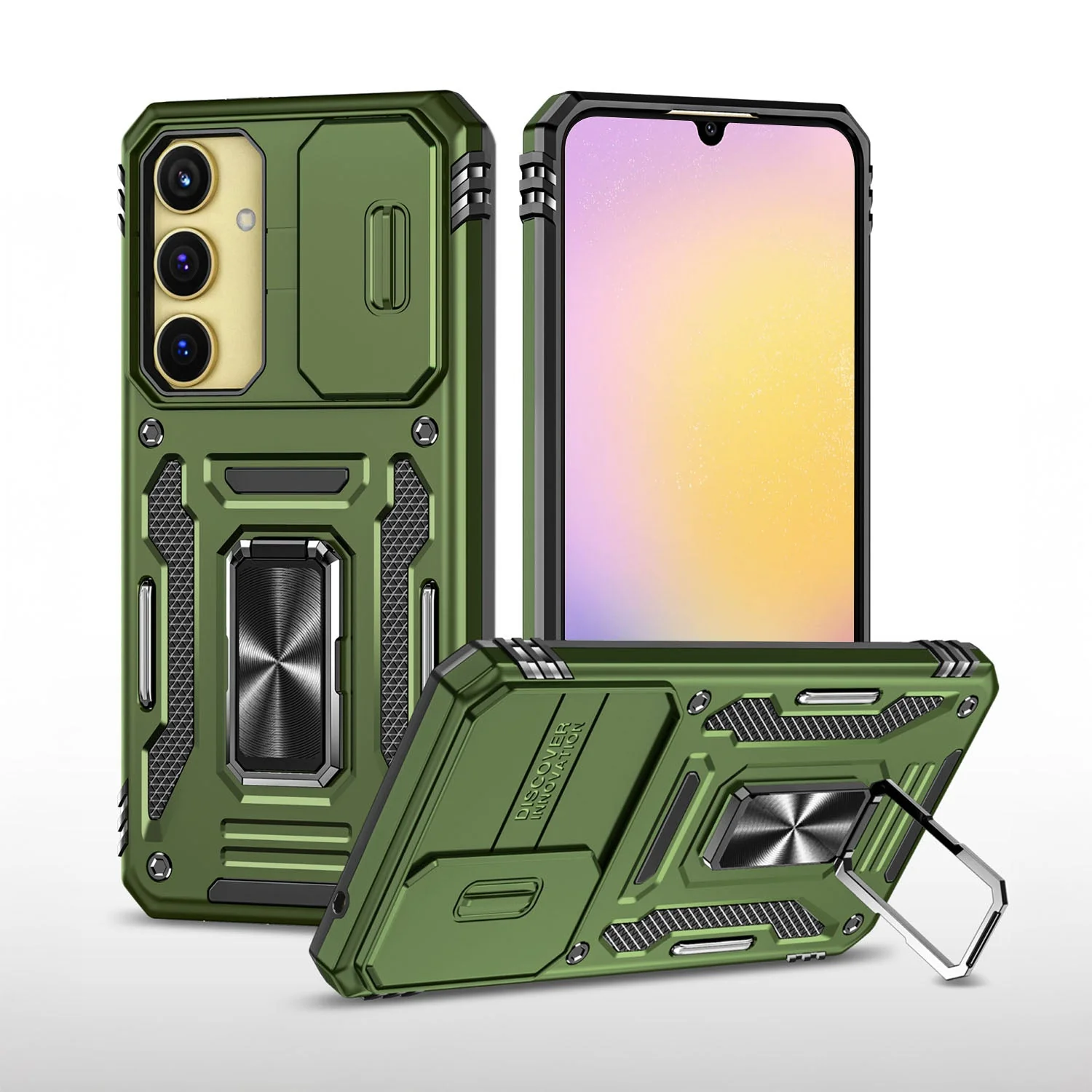 Vaku ® Samsung Galaxy A25 5G Aegis Armor Slide Camera Protection Back Cover - Image 9